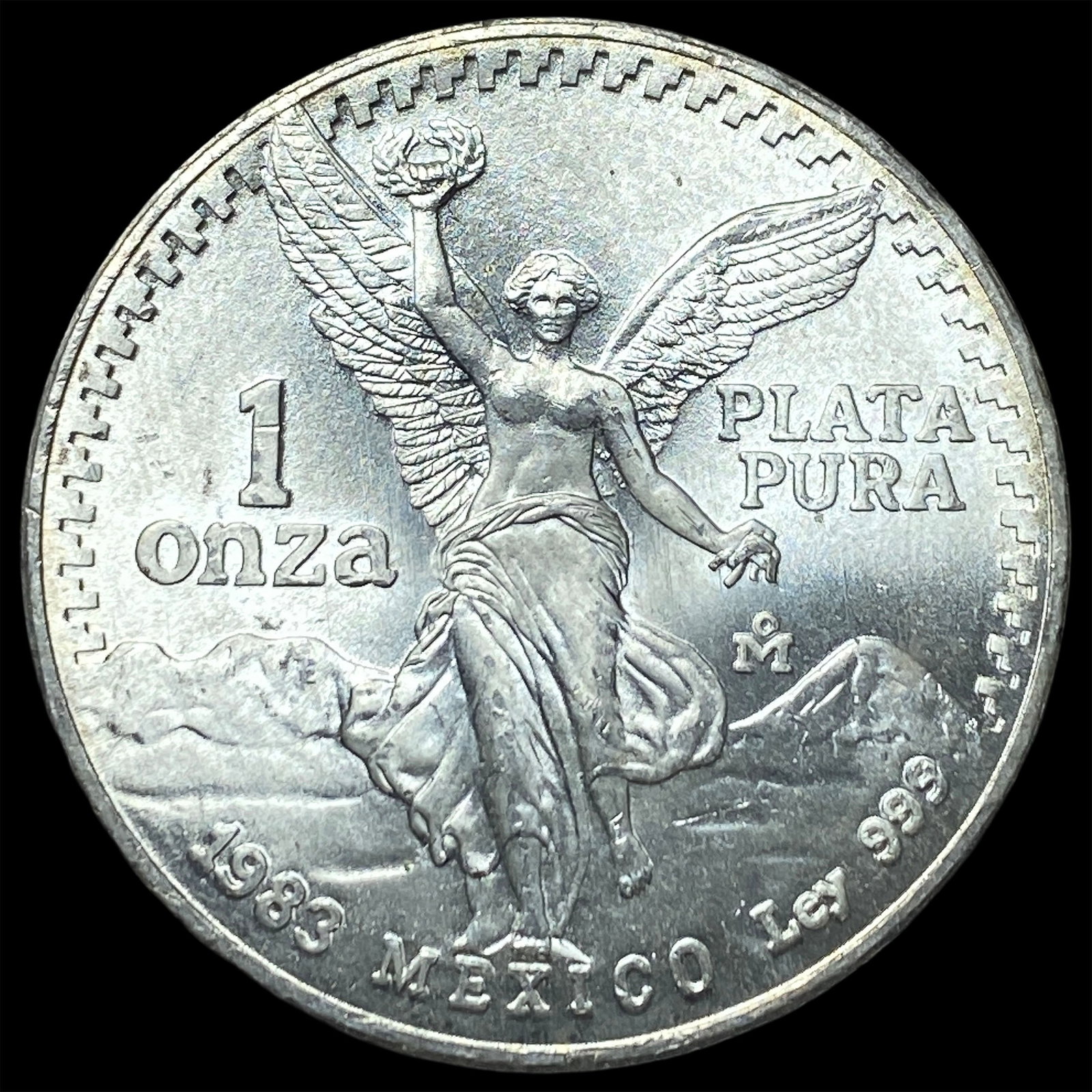 1983 Mexico Silver 1 Onza Libertad SUPERB GEM BU: 1983 Mexico Silver 1 Onza Libertad SUPERB GEM BU