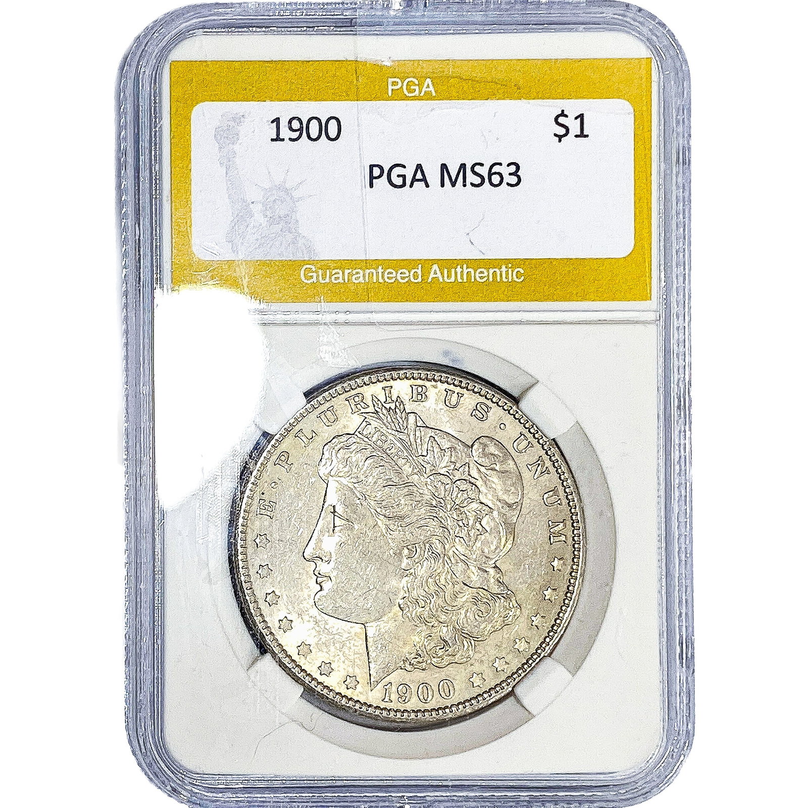 1900 Morgan Silver Dollar PGA MS63: 1900 Morgan Silver Dollar PGA MS63