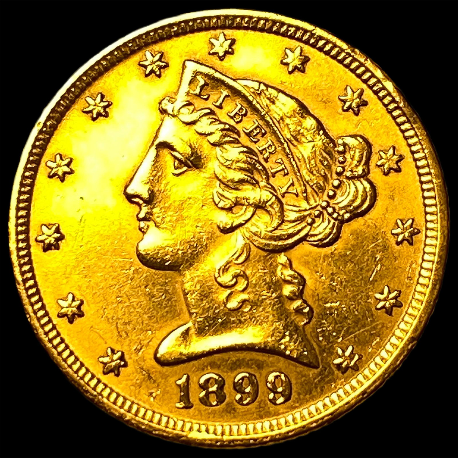 1899 Liberty Head Half Eagle $5 Gold UNCIRCULATED: 1899 Liberty Head Half Eagle $5 Gold UNCIRCULATED