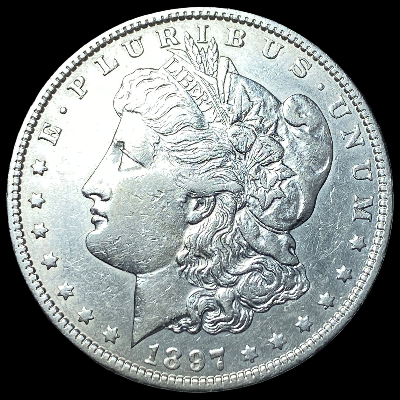 1897-O Silver Morgan Dollar NEARLY UNCIRCULATED: 1897-O Silver Morgan Dollar NEARLY UNCIRCULATED