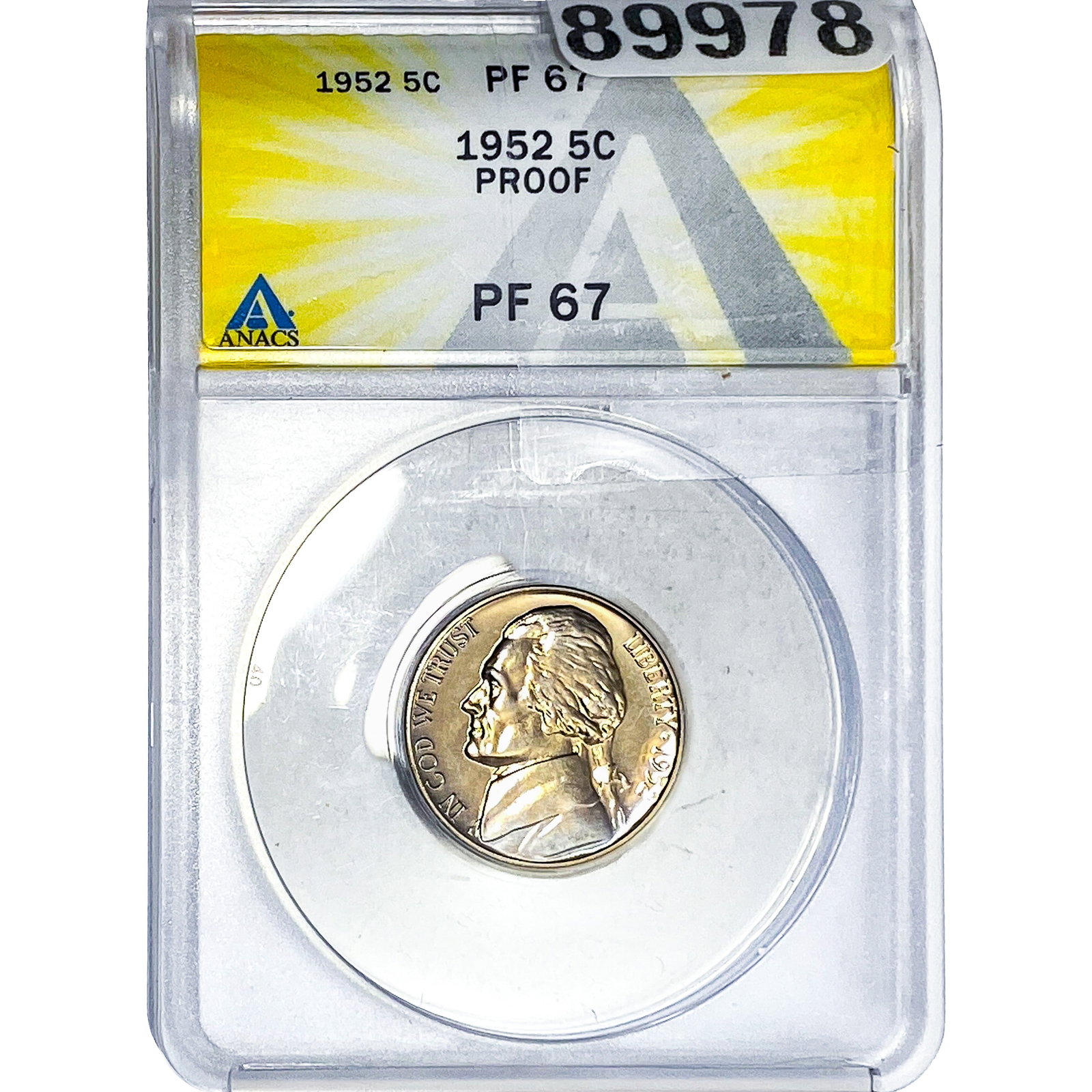 1925 Jefferson Nickel ANACS PF67 PROOF: 1925 Jefferson Nickel ANACS PF67 PROOF