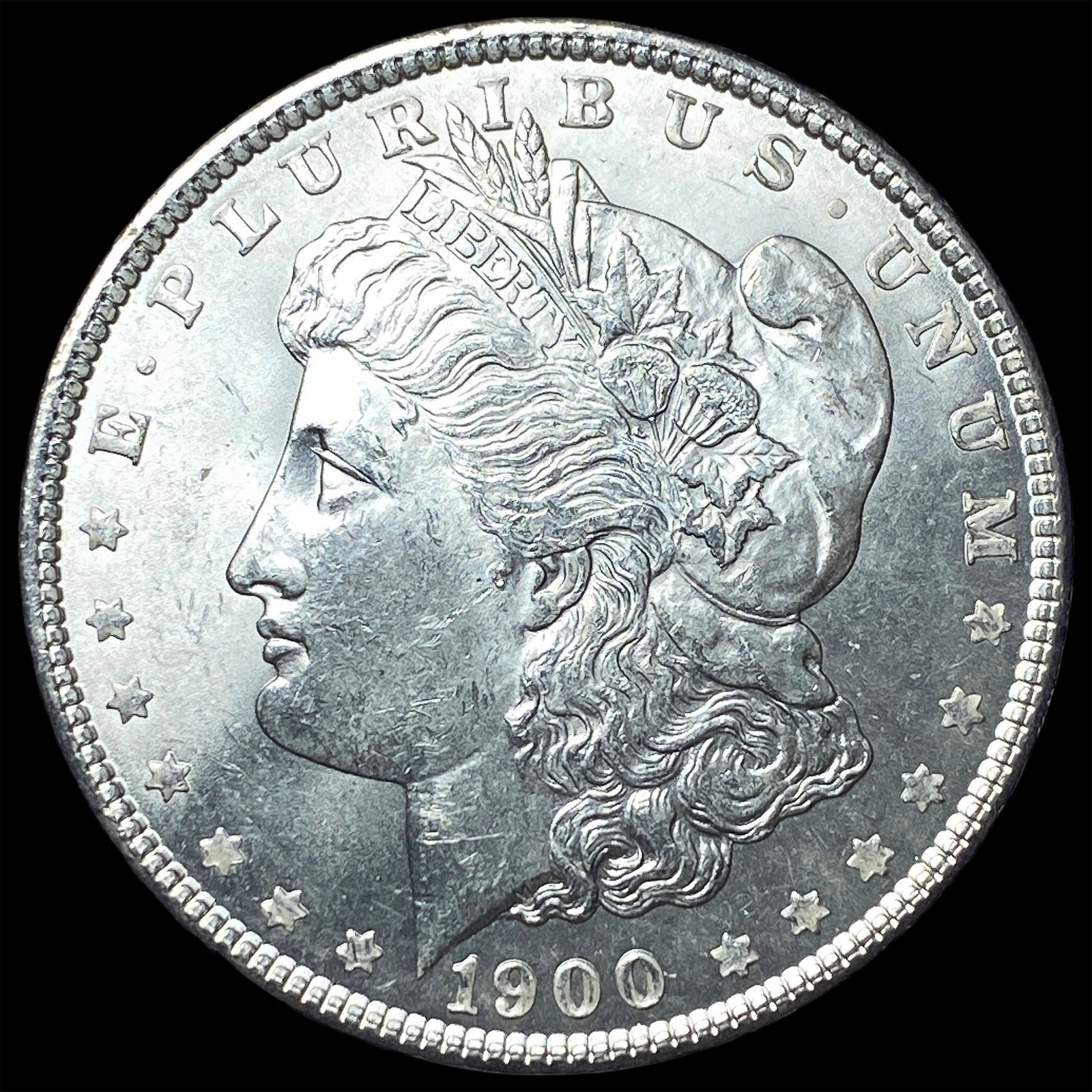 1900 Morgan Silver Dollar GEM BU: 1900 Morgan Silver Dollar GEM BU