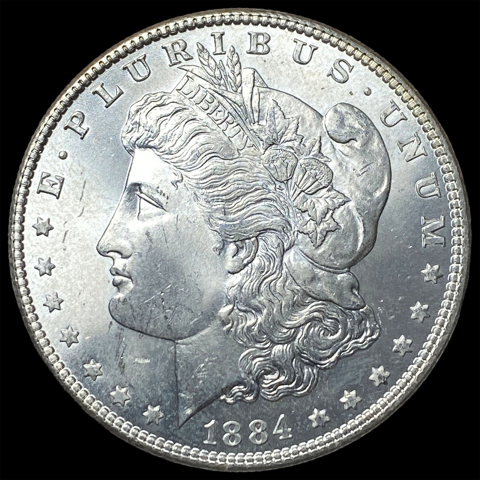 1884-S Silver Morgan Dollar CHOICE BU: 1884-S Silver Morgan Dollar CHOICE BU