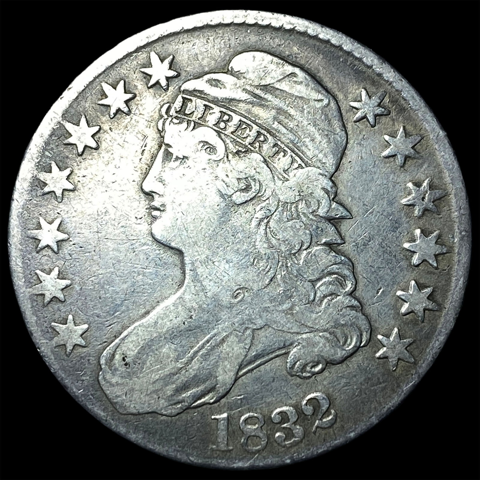 1832 Capped Bust Half Dollar LIGHTLY CIRCULATED: 1832 Capped Bust Half Dollar LIGHTLY CIRCULATED