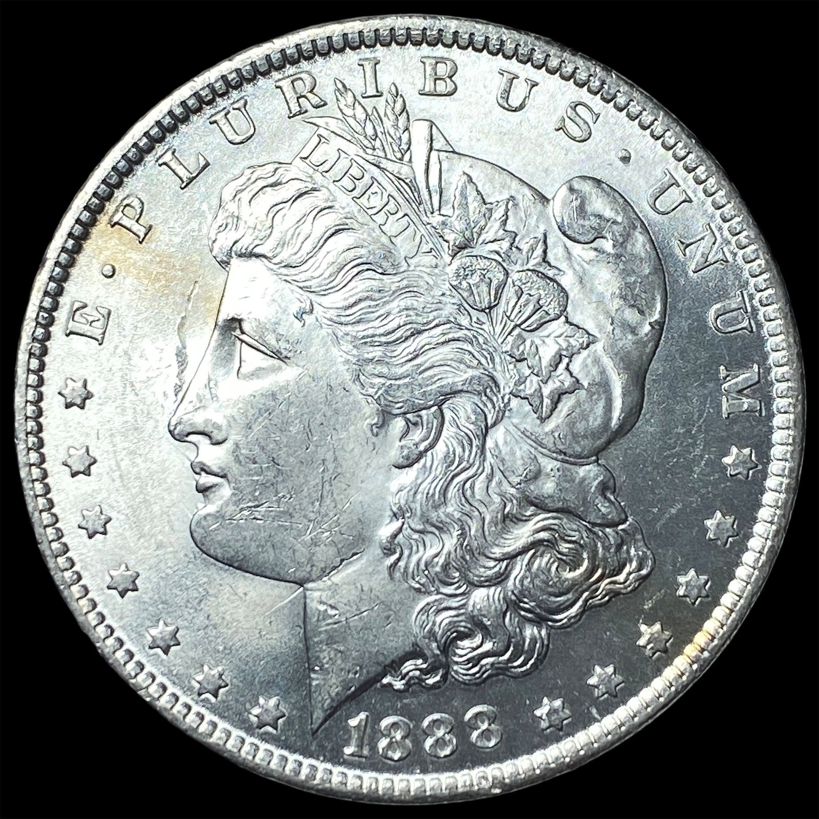 1888 Morgan Silver Dollar GEM BU: 1888 Morgan Silver Dollar GEM BU