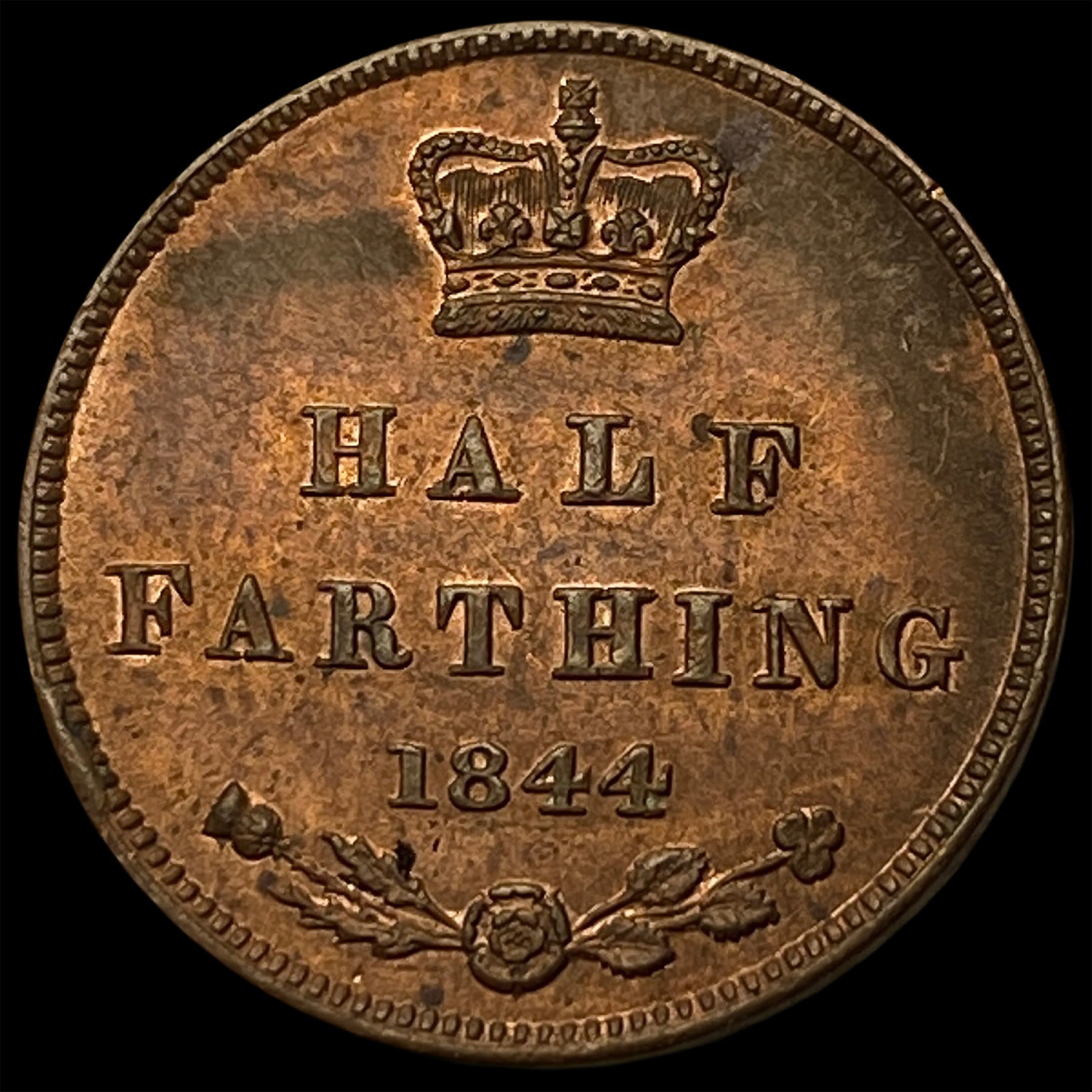 1844 Ceylon Copper 1/2 Farthing - 2