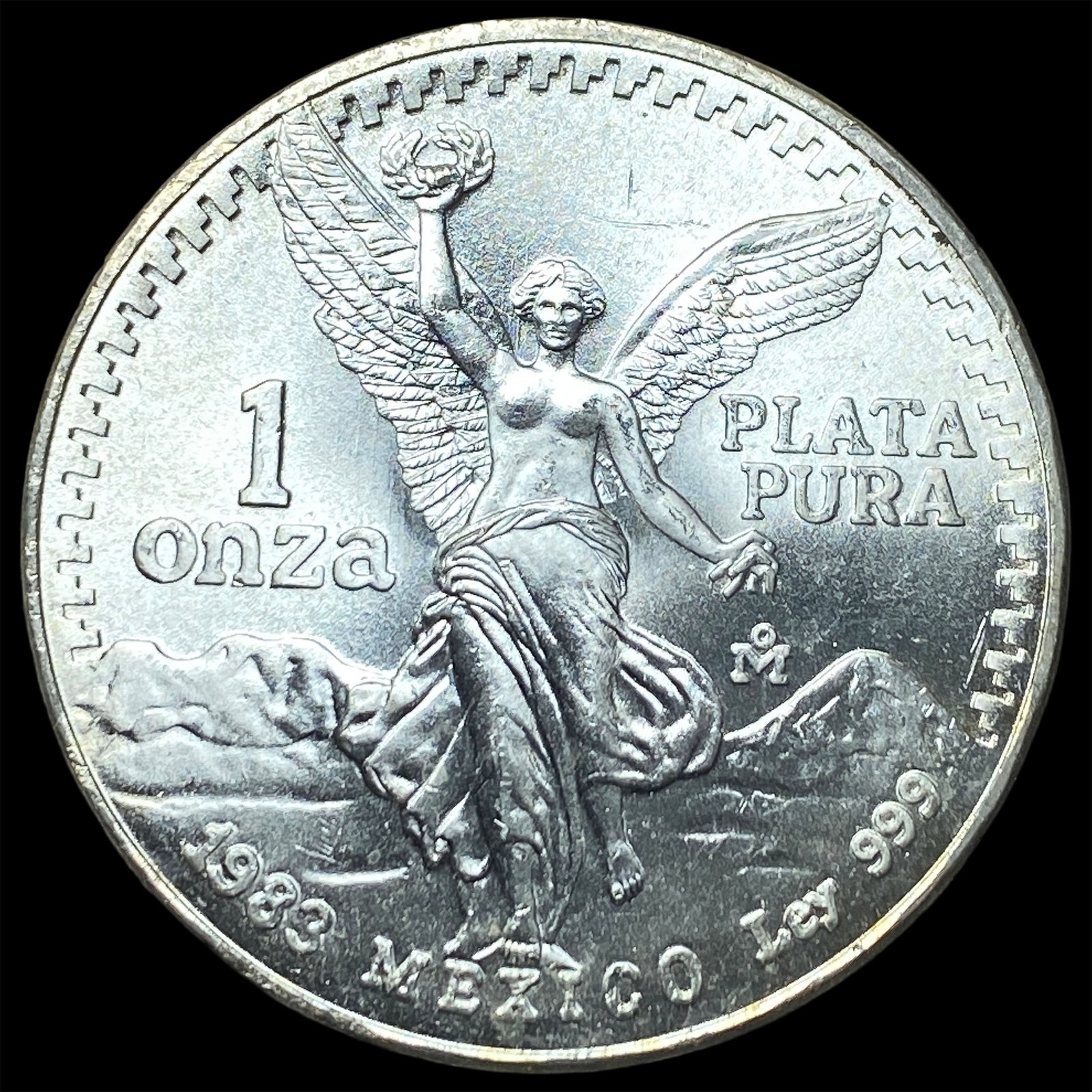 1983 Mexico Silver 1 Onza Libertad SUPERB GEM BU: 1983 Mexico Silver 1 Onza Libertad SUPERB GEM BU