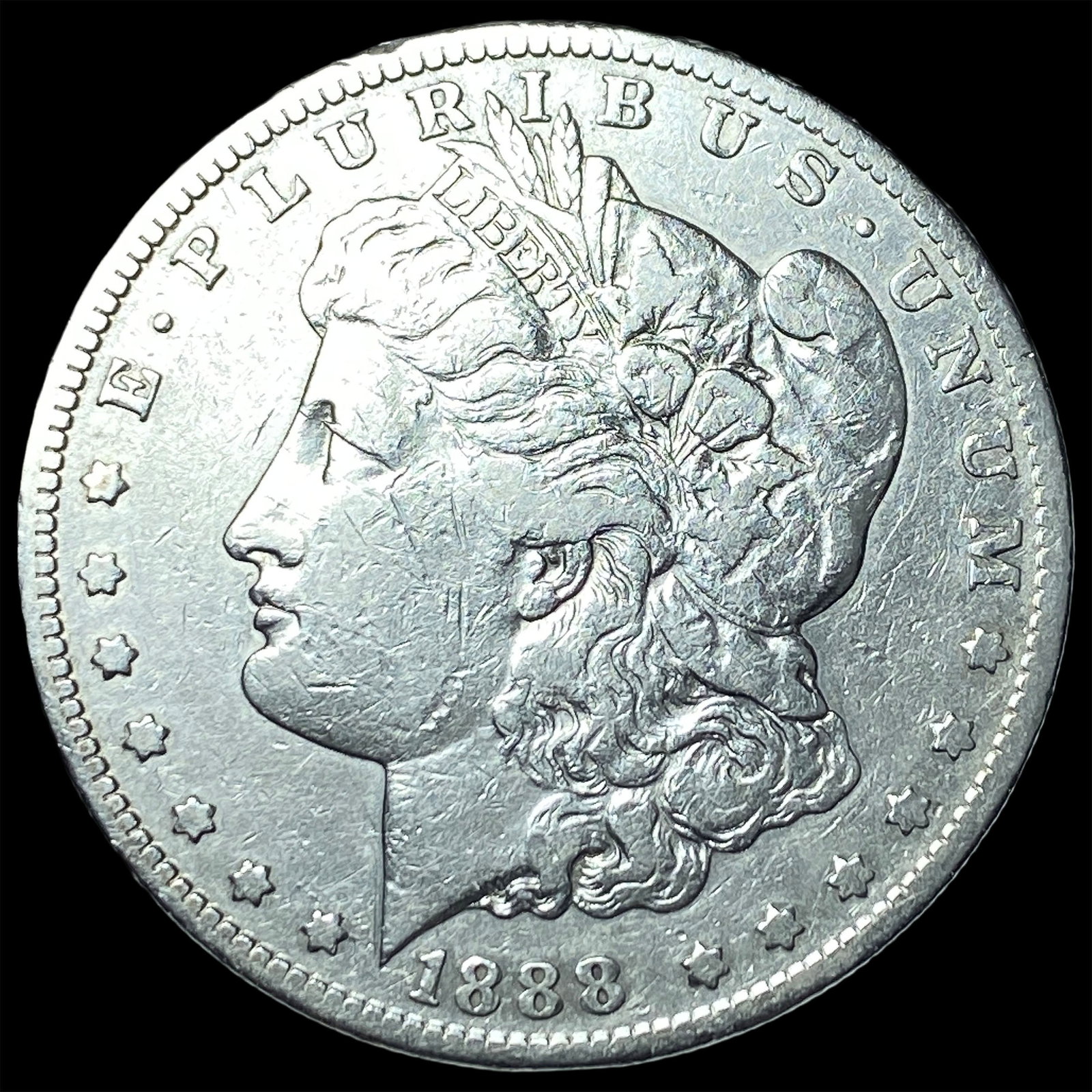 1888-S Silver Morgan Dollar LIGHTLY CIRCULATED: 1888-S Silver Morgan Dollar LIGHTLY CIRCULATED