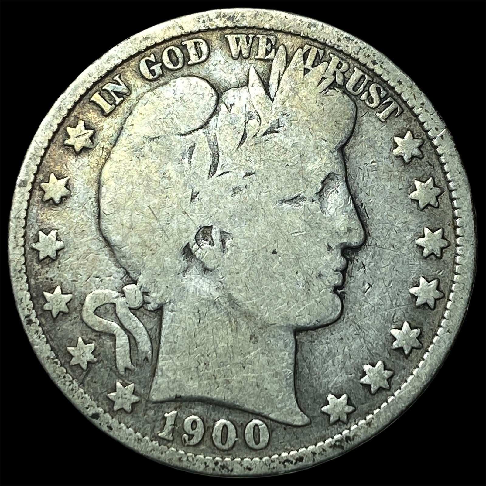 1900 Barber Half Dollar NICELY CIRCULATED: 1900 Barber Half Dollar NICELY CIRCULATED