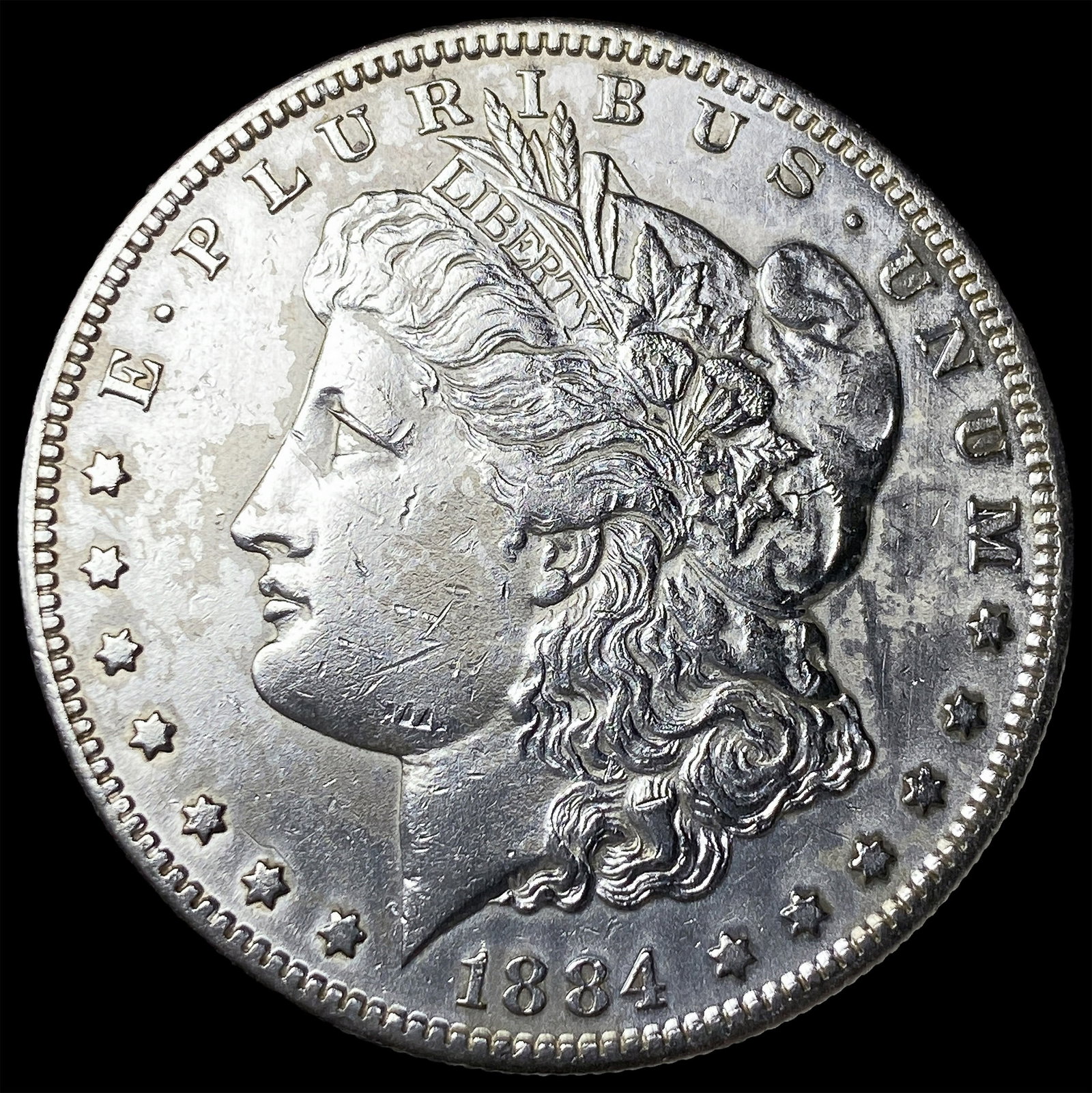1884-S Silver Morgan Dollar CLOSELY UNCIRCULATED: 1884-S Silver Morgan Dollar CLOSELY UNCIRCULATED