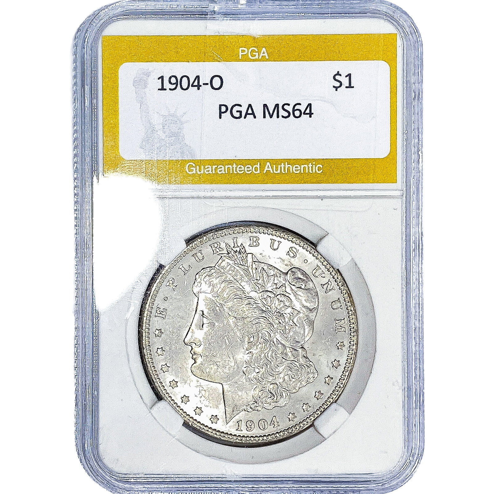 1904-O Morgan Silver Dollar PGA MS64: 1904-O Morgan Silver Dollar PGA MS64