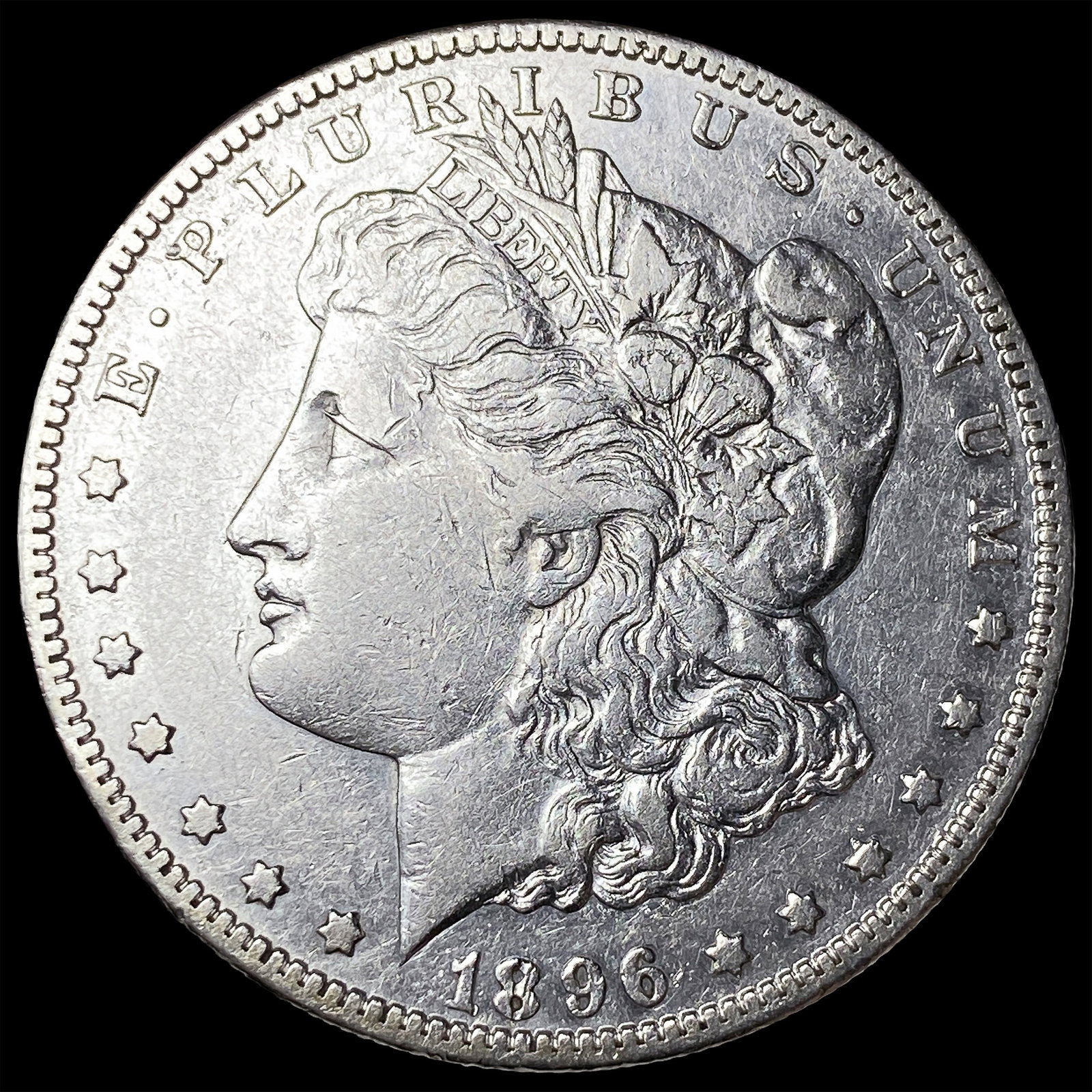 1896-S Silver Morgan Dollar NEARLY UNCIRCULATED: 1896-S Silver Morgan Dollar NEARLY UNCIRCULATED