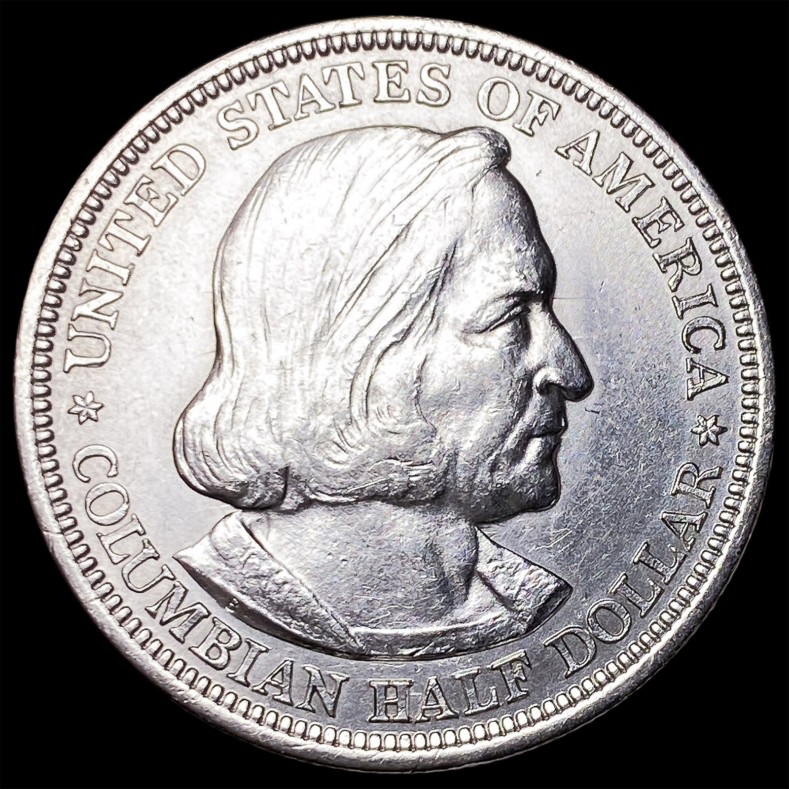 1893 Silver Columbian Expo Half Dollar CLOSELY UNCIRCULATED (1 of 2)