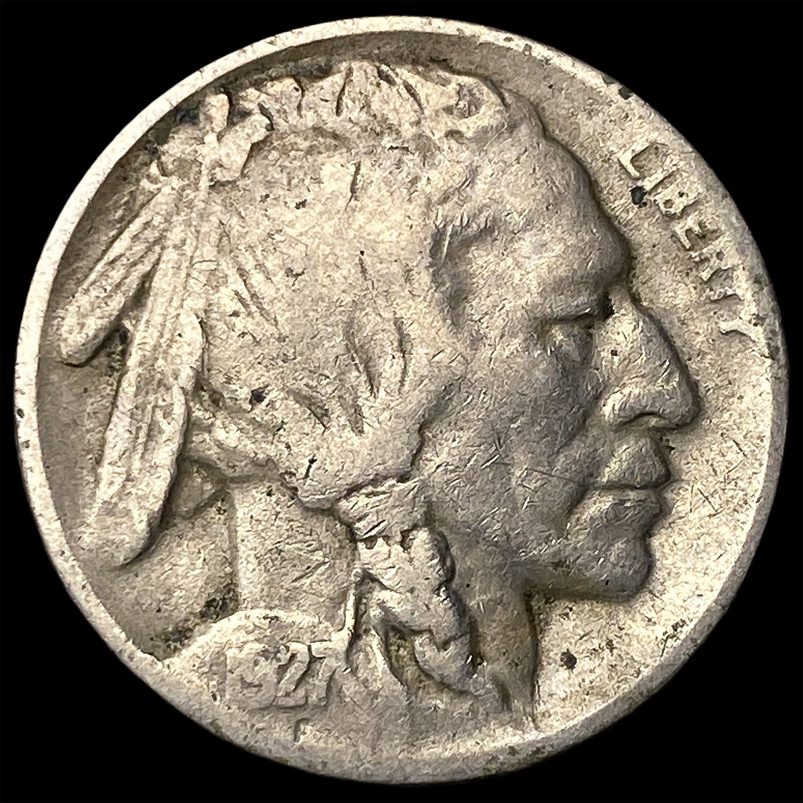 1927-D Buffalo Nickel LIGHTLY CIRCULATED: 1927-D Buffalo Nickel LIGHTLY CIRCULATED