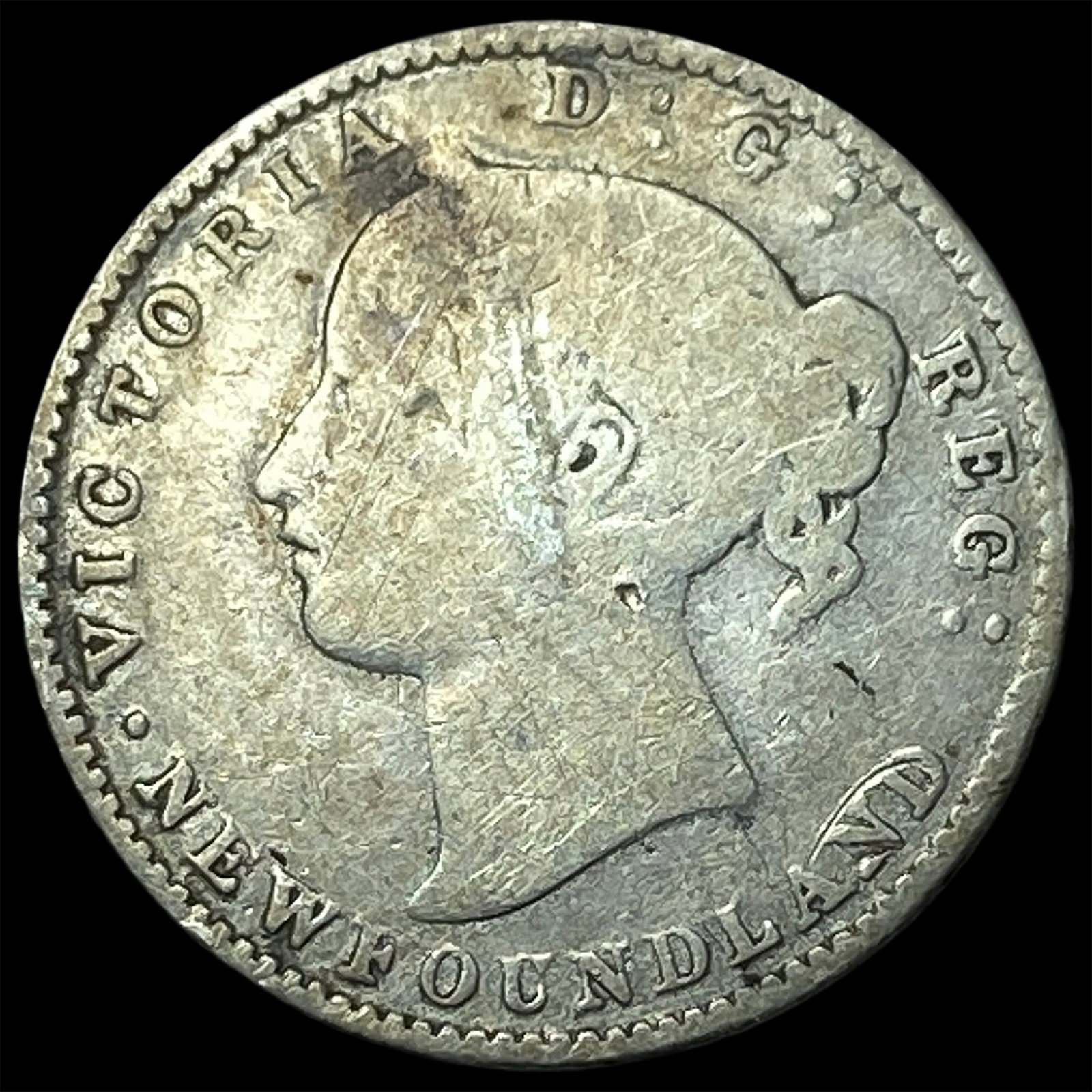 1873 Newfoundland Silver 10 Cents (1 of 2)