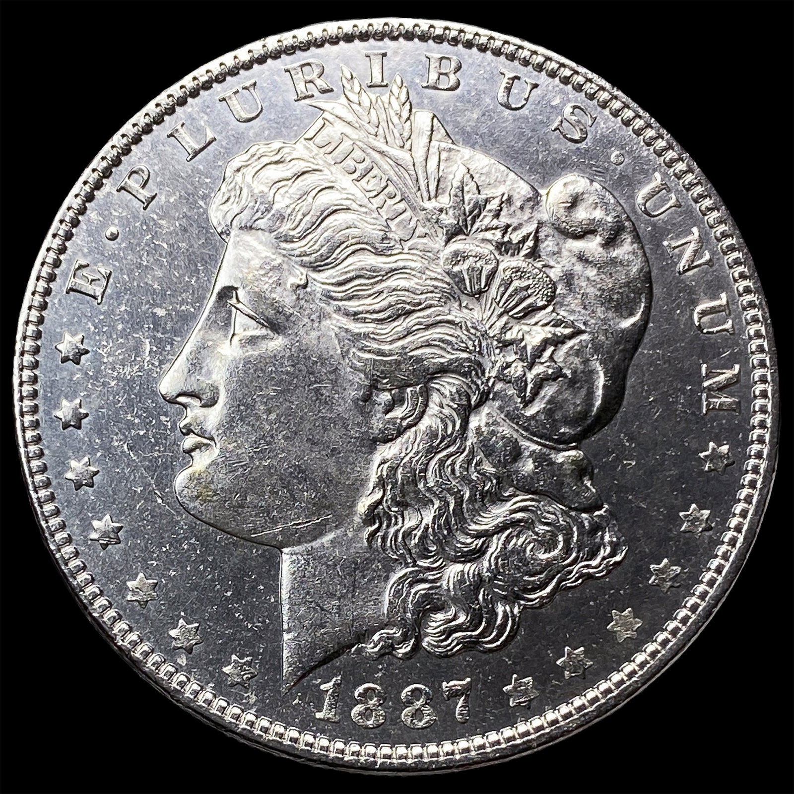 1887 Morgan Silver Dollar CHOICE BU: 1887 Morgan Silver Dollar CHOICE BU