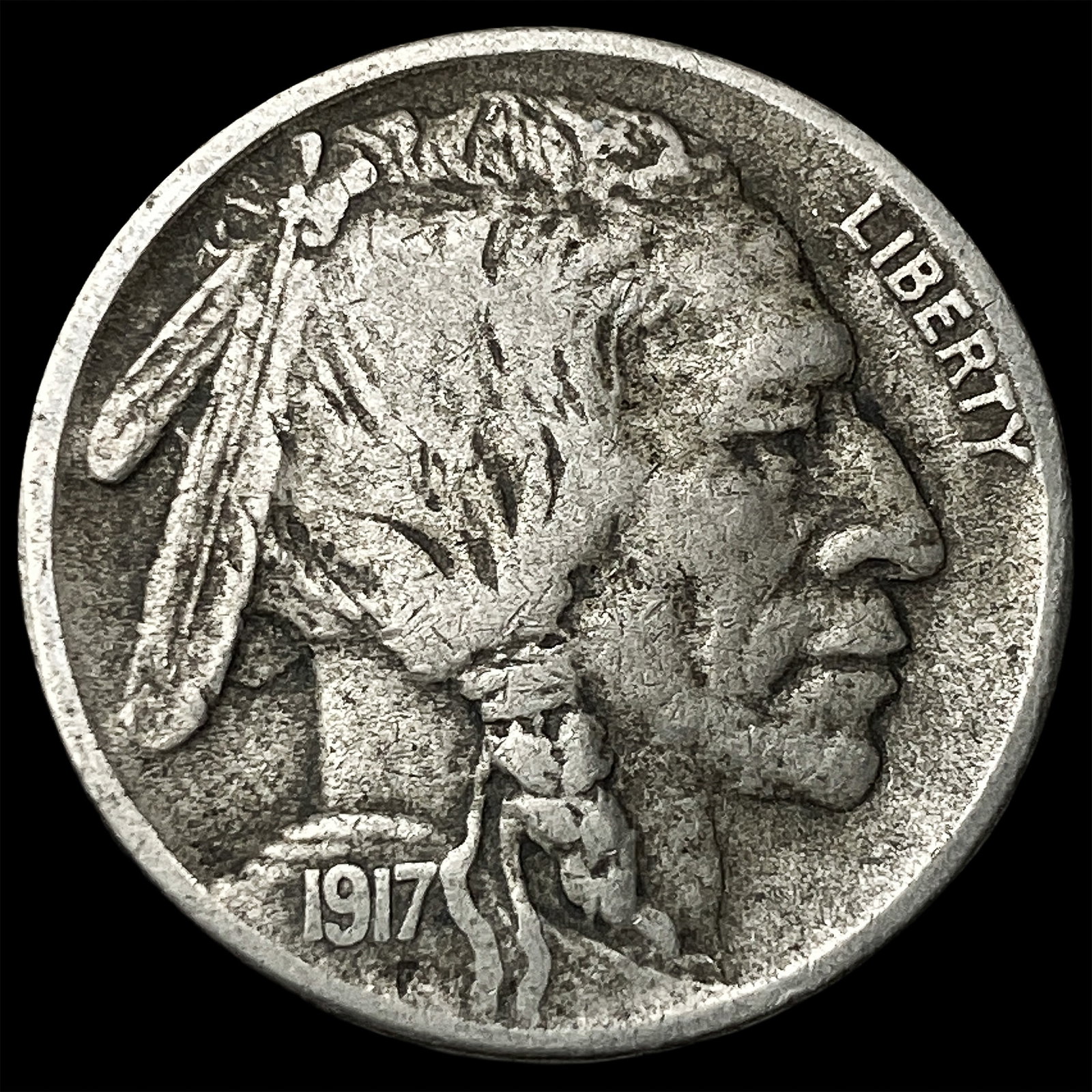 1917-S Buffalo Nickel NEARLY UNCIRCULATED: 1917-S Buffalo Nickel NEARLY UNCIRCULATED