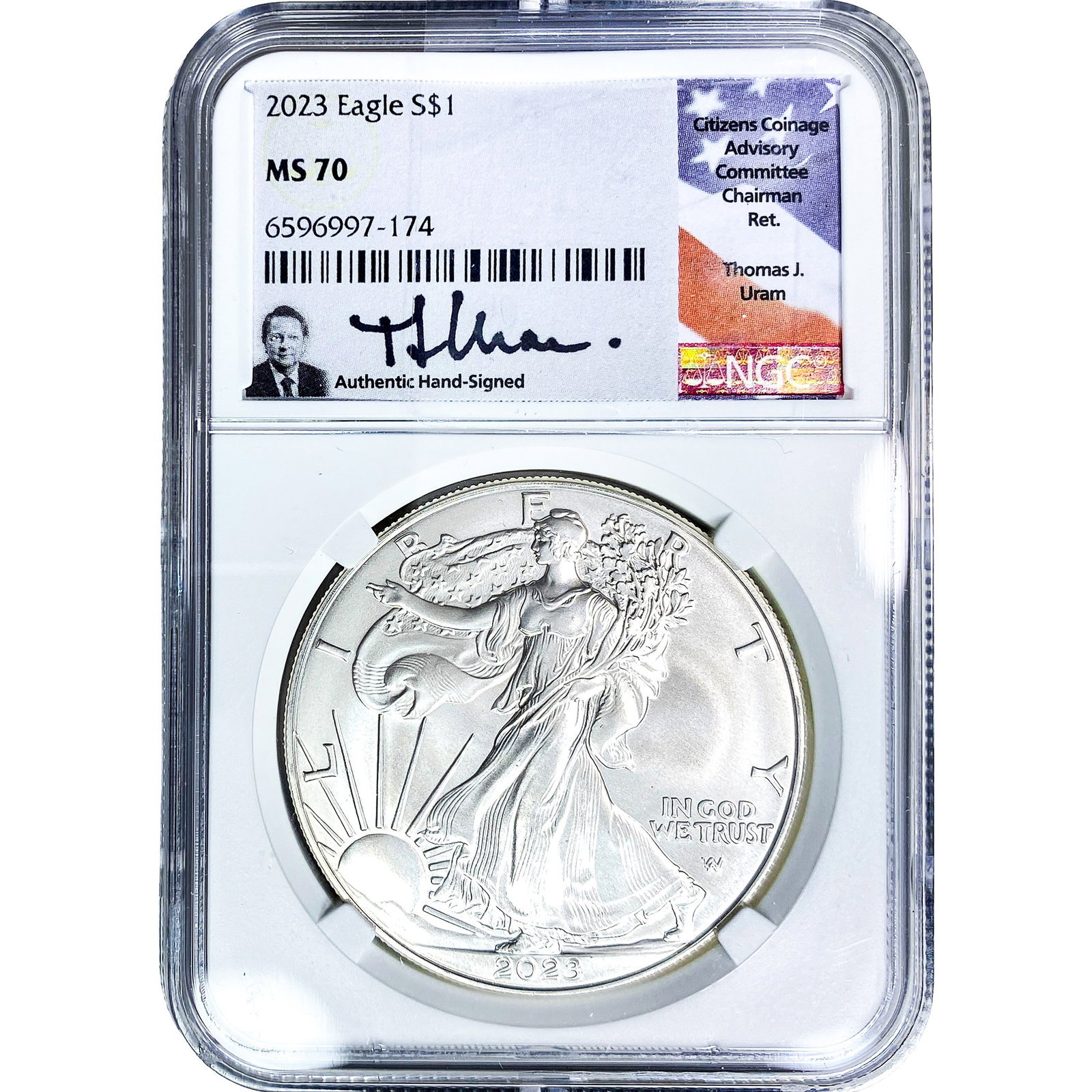 2023 Silver Eagle NGC MS70: 2023 Silver Eagle NGC MS70