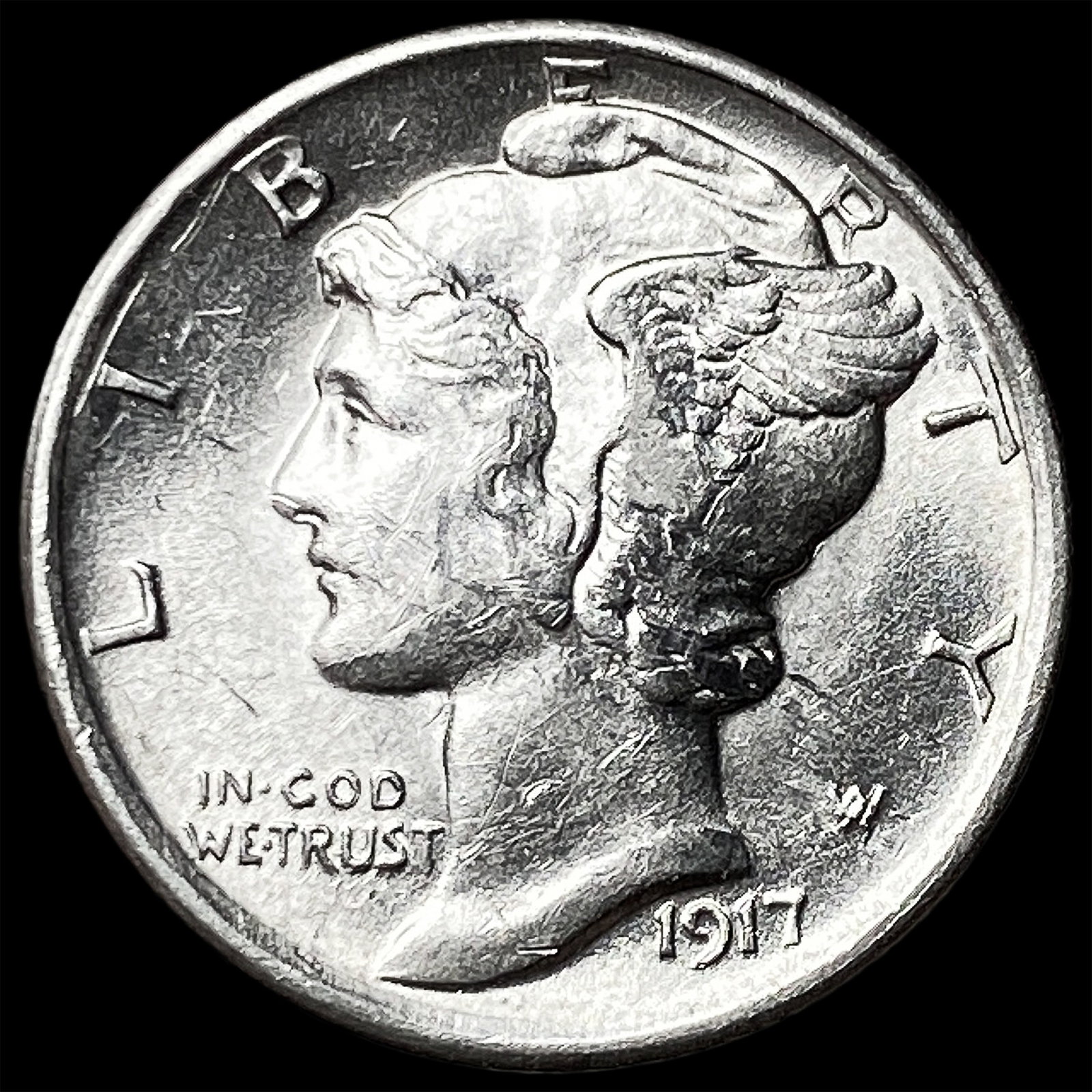 1917 Silver Mercury Dime UNCIRCULATED: 1917 Silver Mercury Dime UNCIRCULATED