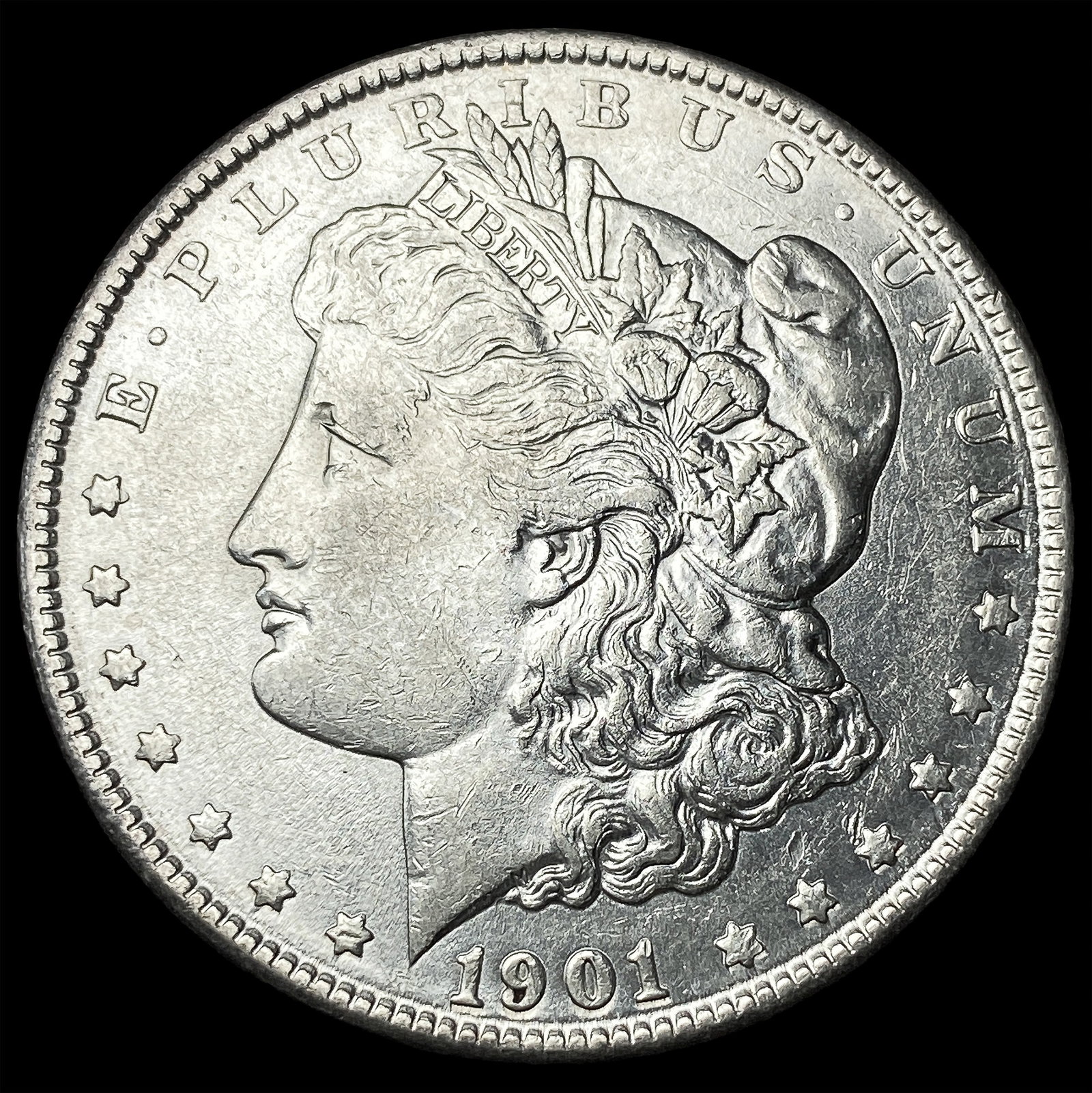 1901 Morgan Silver Dollar CLOSELY UNCIRCULATED: 1901 Morgan Silver Dollar CLOSELY UNCIRCULATED