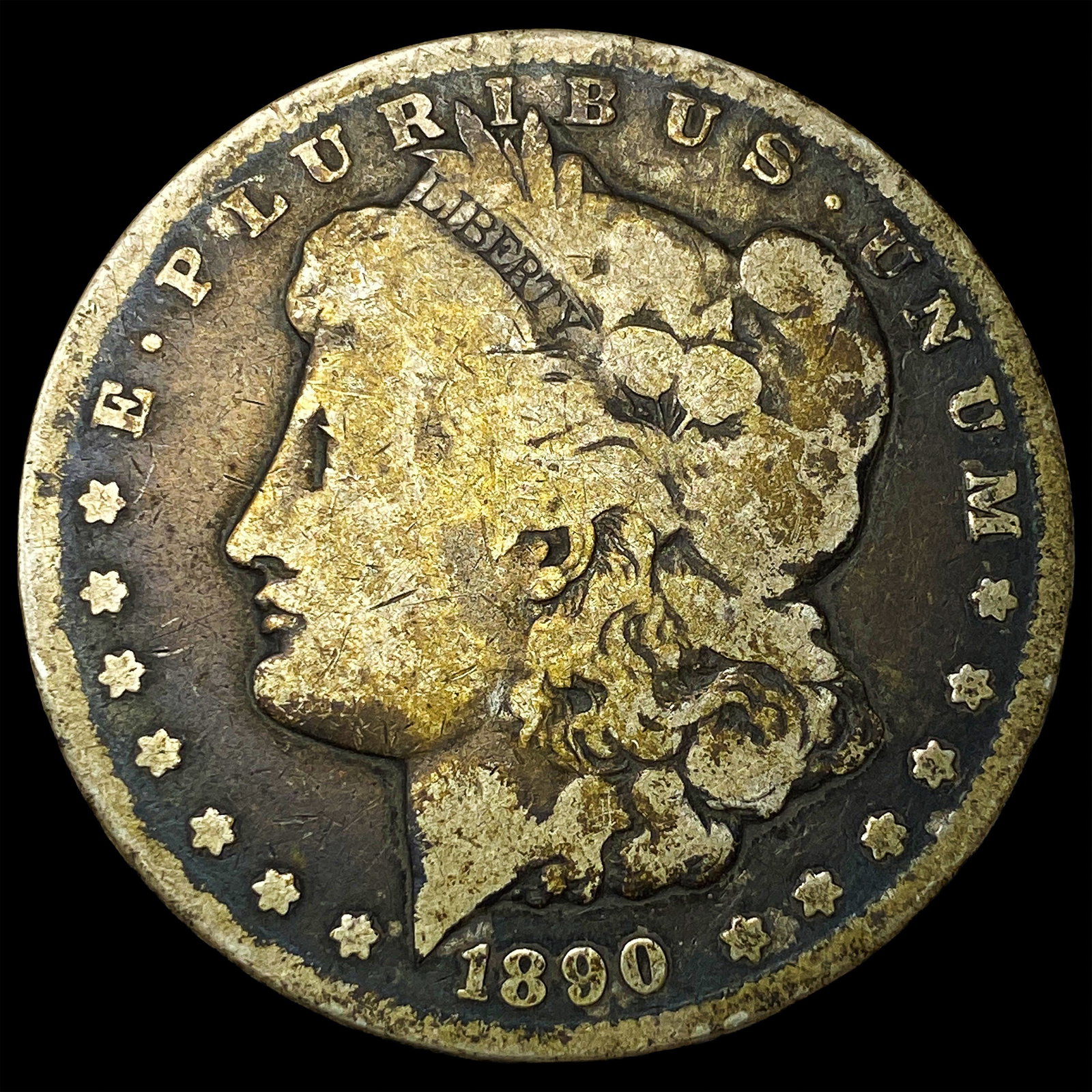 1890-CC Silver Morgan Dollar NICELY CIRCULATED: 1890-CC Silver Morgan Dollar NICELY CIRCULATED