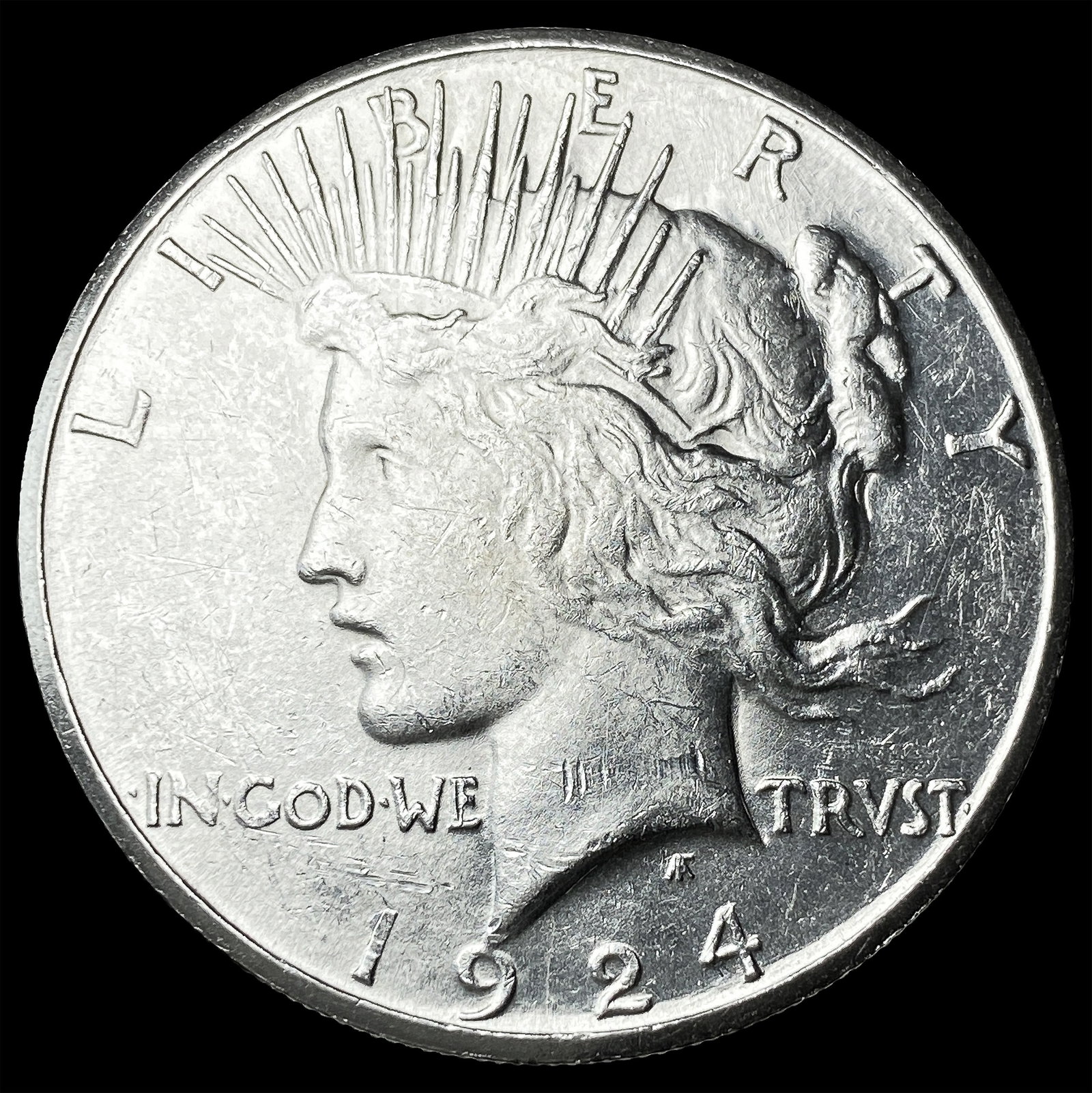 1924-S Silver Peace Dollar UNCIRCULATED: 1924-S Silver Peace Dollar UNCIRCULATED