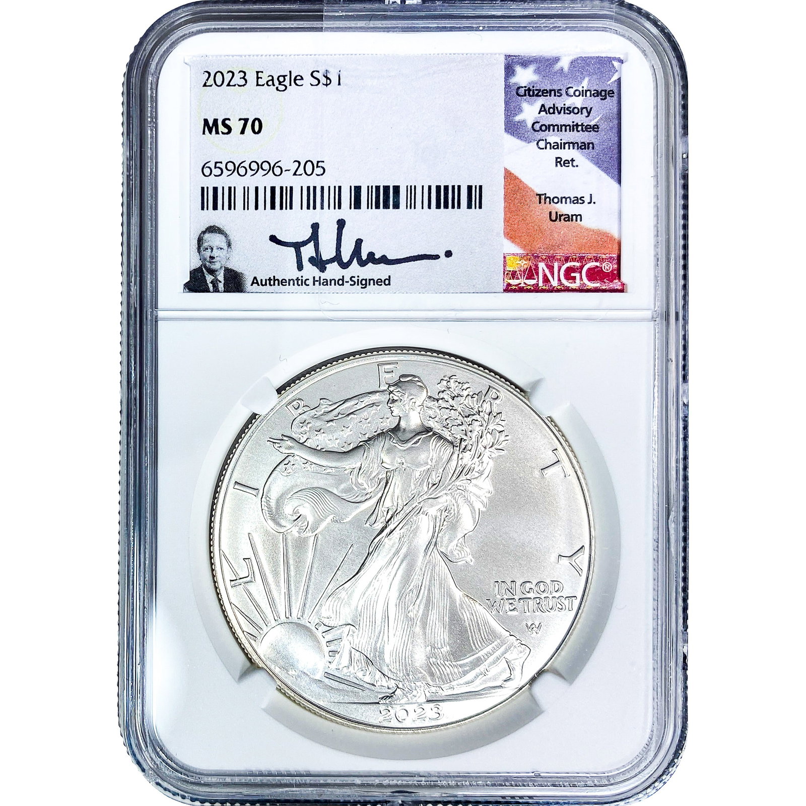 2023 Silver Eagle NGC MS70: 2023 Silver Eagle NGC MS70