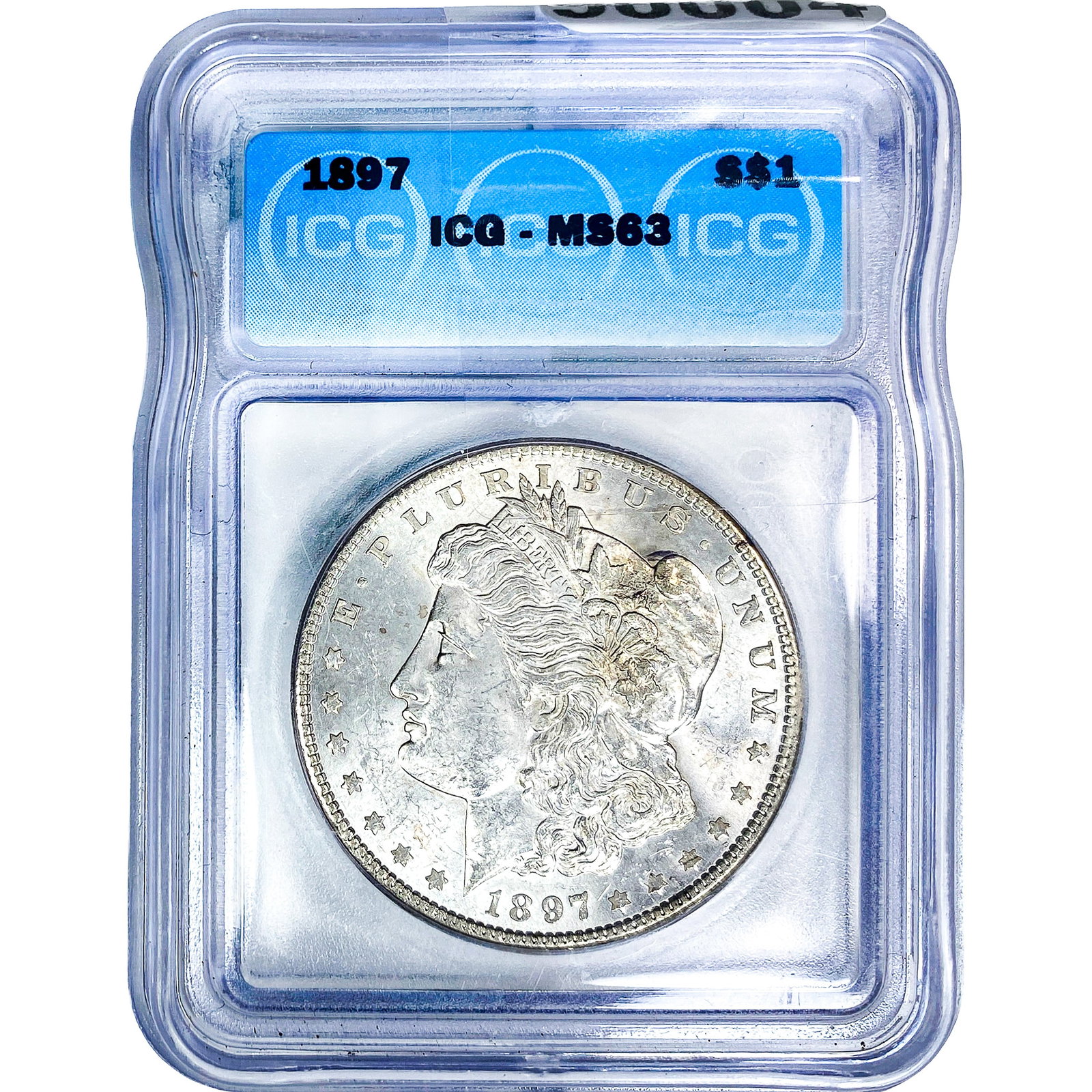 1897 Morgan Silver Dollar ICG MS63: 1897 Morgan Silver Dollar ICG MS63