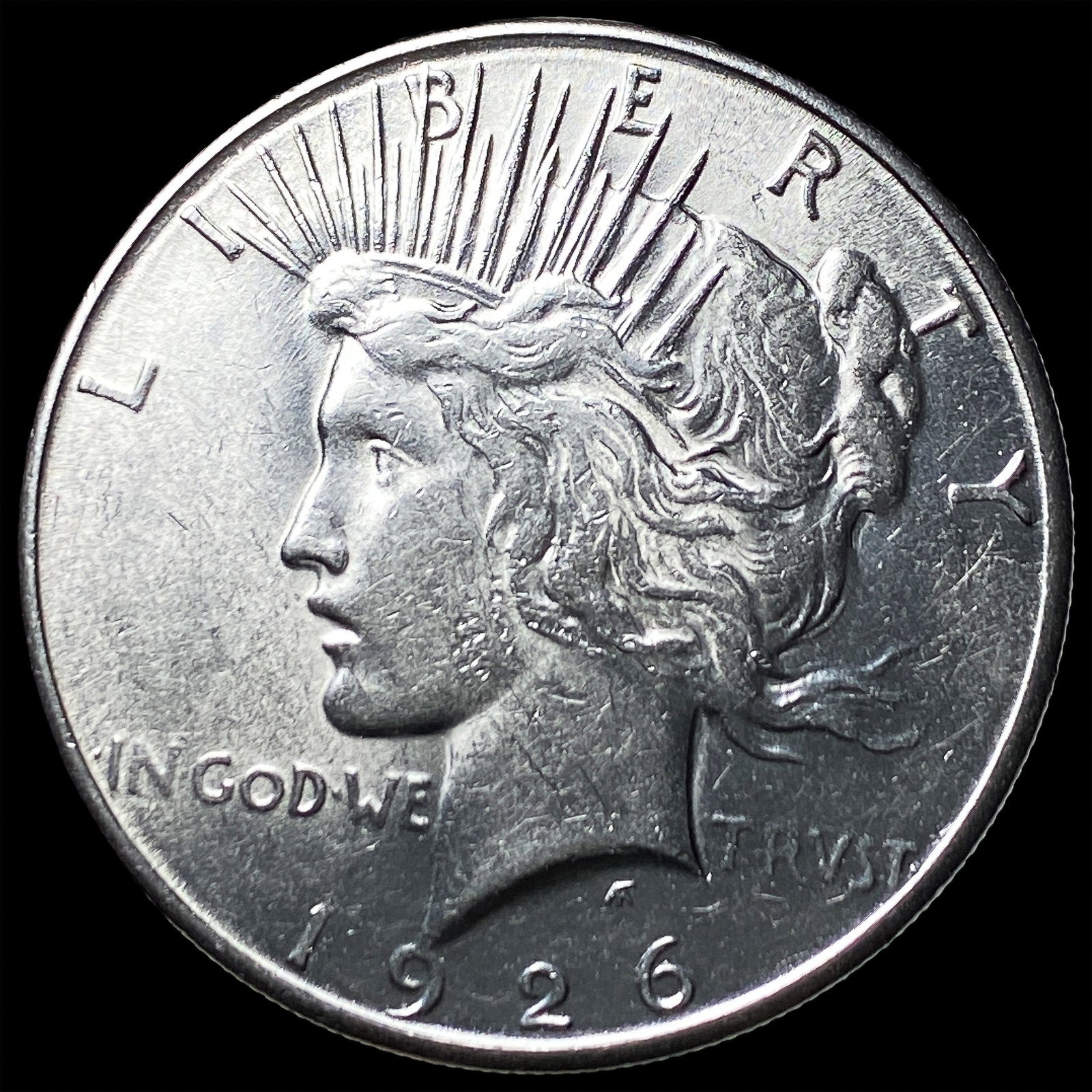 1926-S Silver Peace Dollar CLOSELY UNCIRCULATED: 1926-S Silver Peace Dollar CLOSELY UNCIRCULATED
