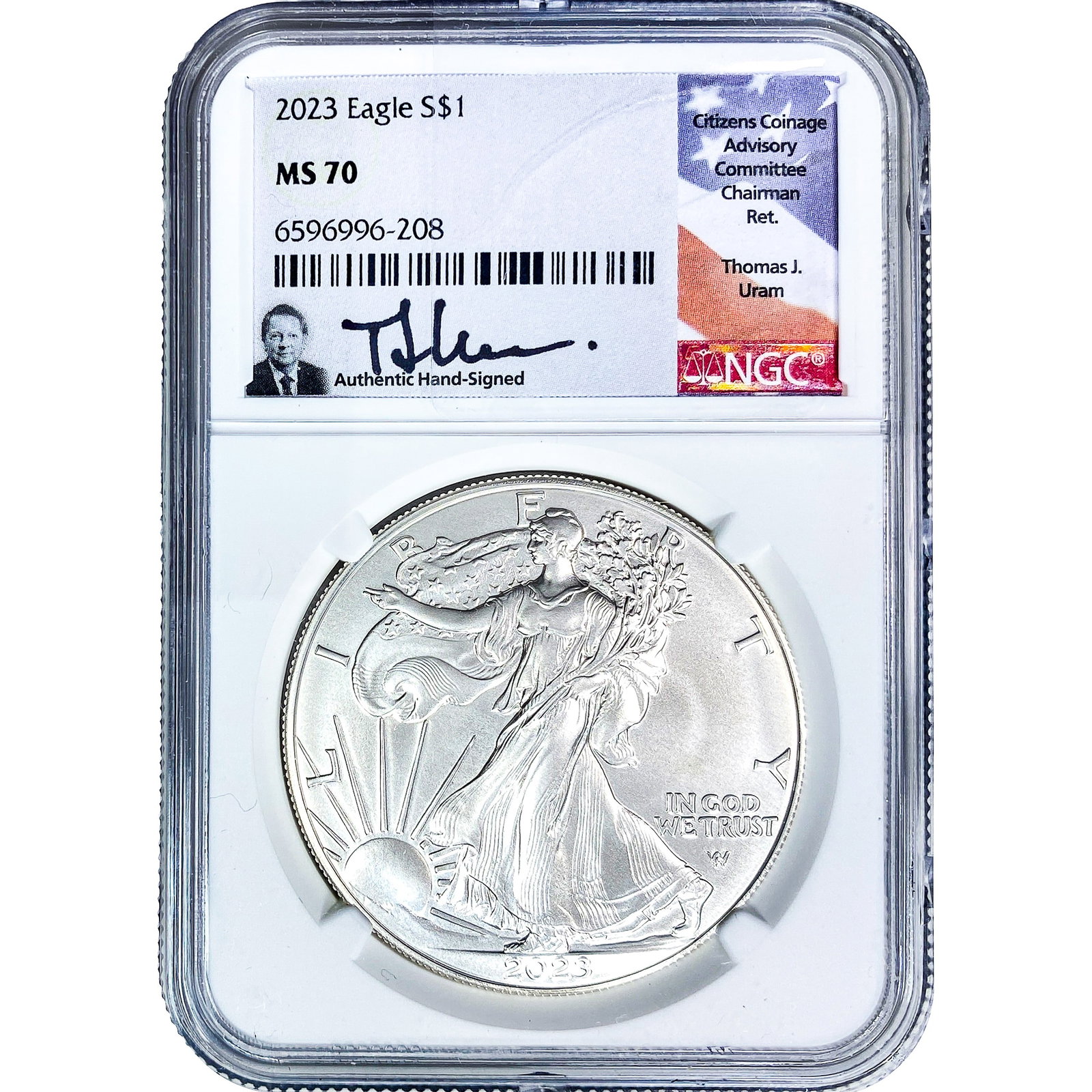 2023 Silver Eagle NGC MS70: 2023 Silver Eagle NGC MS70