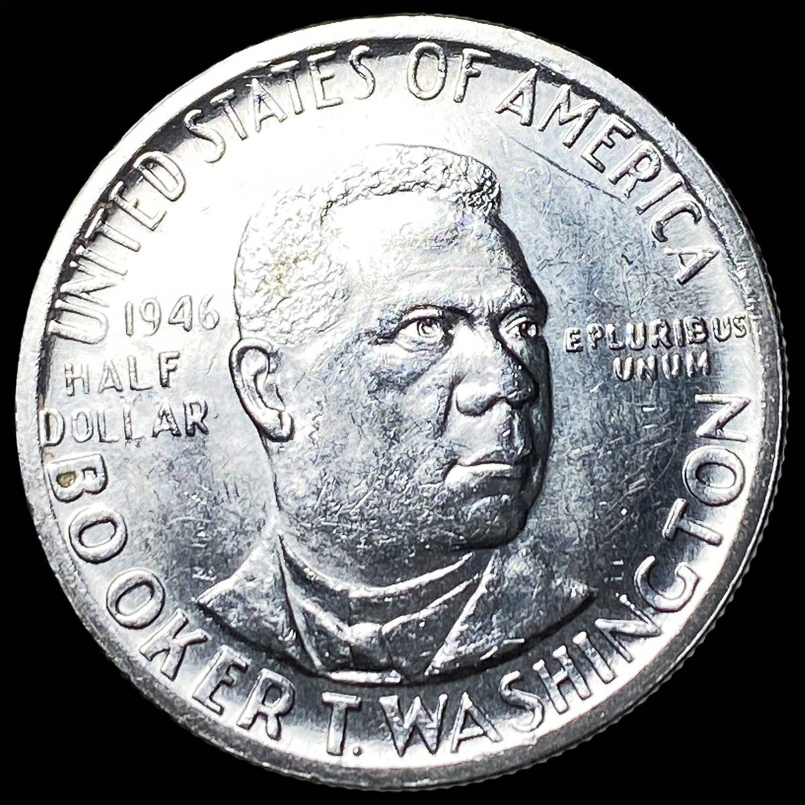 1946 Silver Booker T. Washington Half Dollar UNCIRCULATED: 1946 Silver Booker T. Washington Half Dollar UNCIRCULATED
