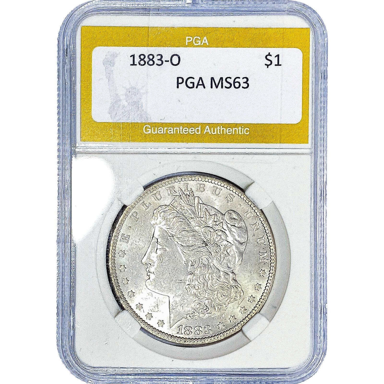 1883-O Morgan Silver Dollar PGA MS63: 1883-O Morgan Silver Dollar PGA MS63