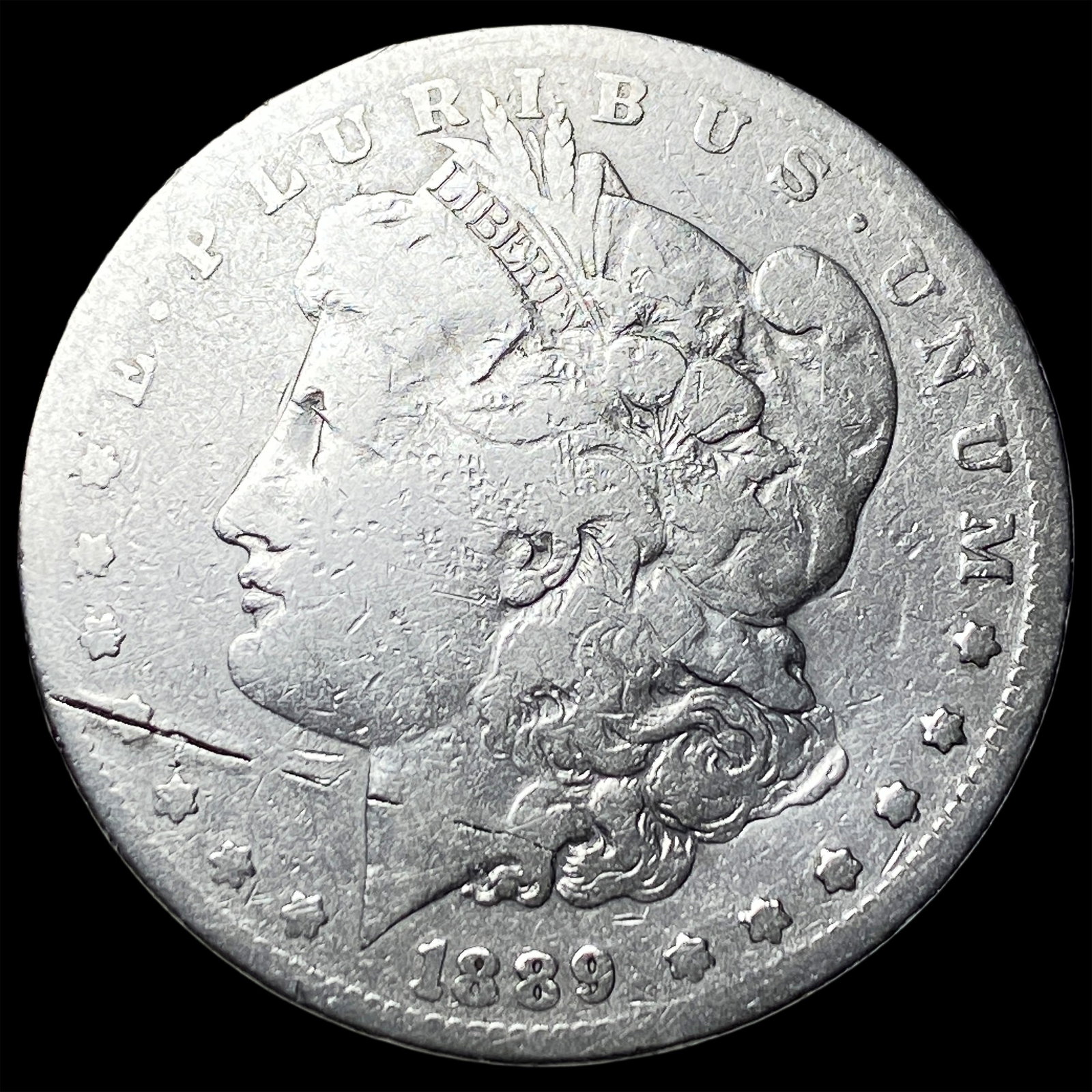 1889-CC Silver Morgan Dollar NICELY CIRCULATED: 1889-CC Silver Morgan Dollar NICELY CIRCULATED