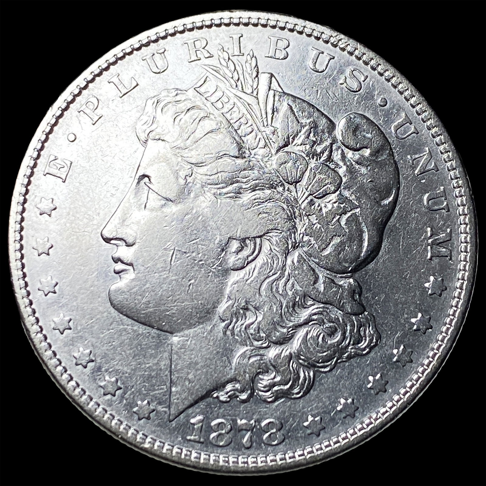 1878 8TF Morgan Silver Dollar LIGHTLY CIRCULATED: 1878 8TF Morgan Silver Dollar LIGHTLY CIRCULATED