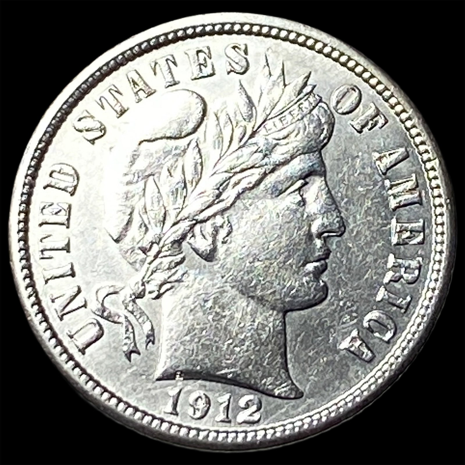 1912-S Silver Barber Dime UNCIRCULATED: 1912-S Silver Barber Dime UNCIRCULATED
