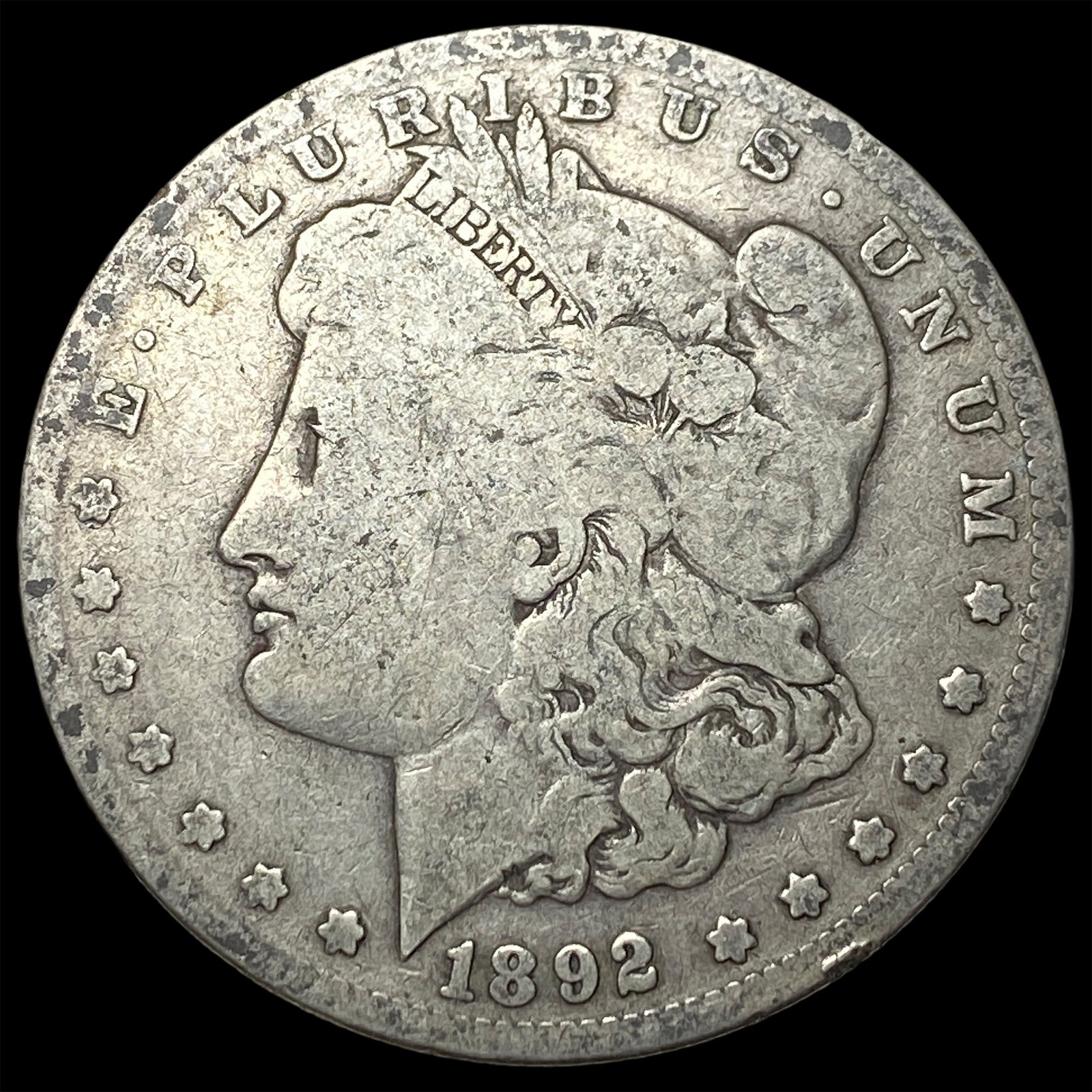 1892-S Silver Morgan Dollar NICELY CIRCULATED: 1892-S Silver Morgan Dollar NICELY CIRCULATED