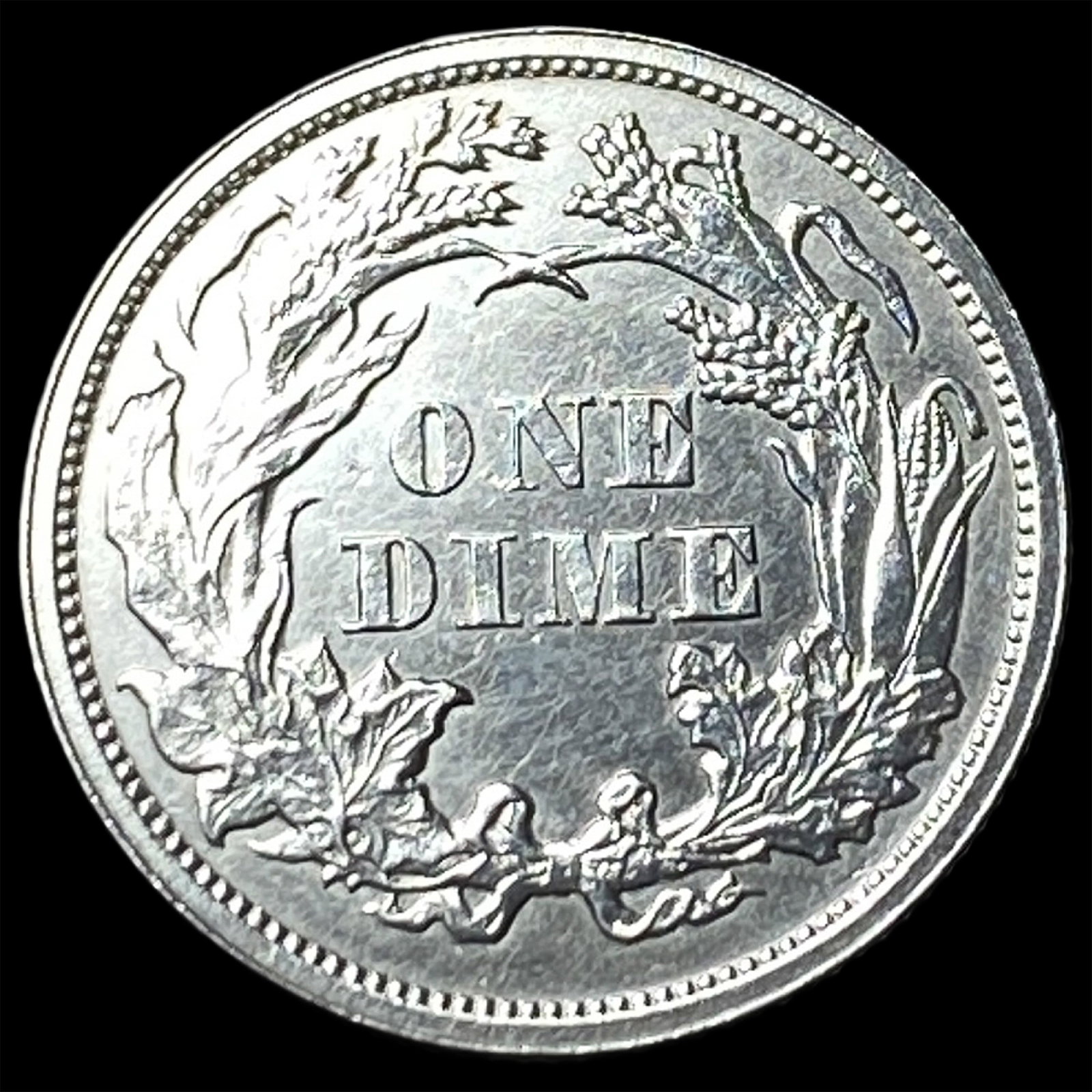 1862 Seated Liberty Silver Dime UNCIRCULATED - 2
