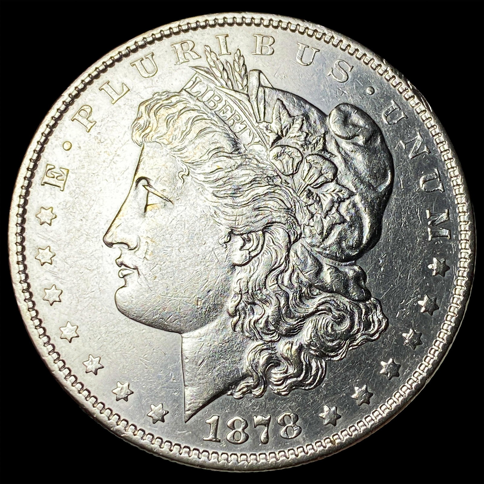 1878 Silver Morgan Dollar CLOSELY UNCIRCULATED: 1878 Silver Morgan Dollar CLOSELY UNCIRCULATED