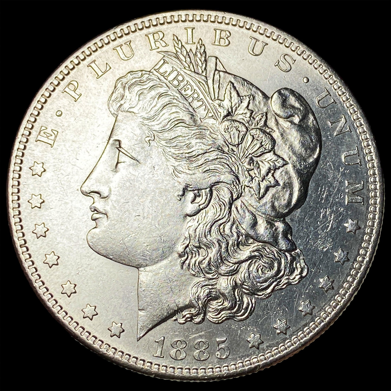 1885-S Silver Morgan Dollar CHOICE AU: 1885-S Silver Morgan Dollar CHOICE AU