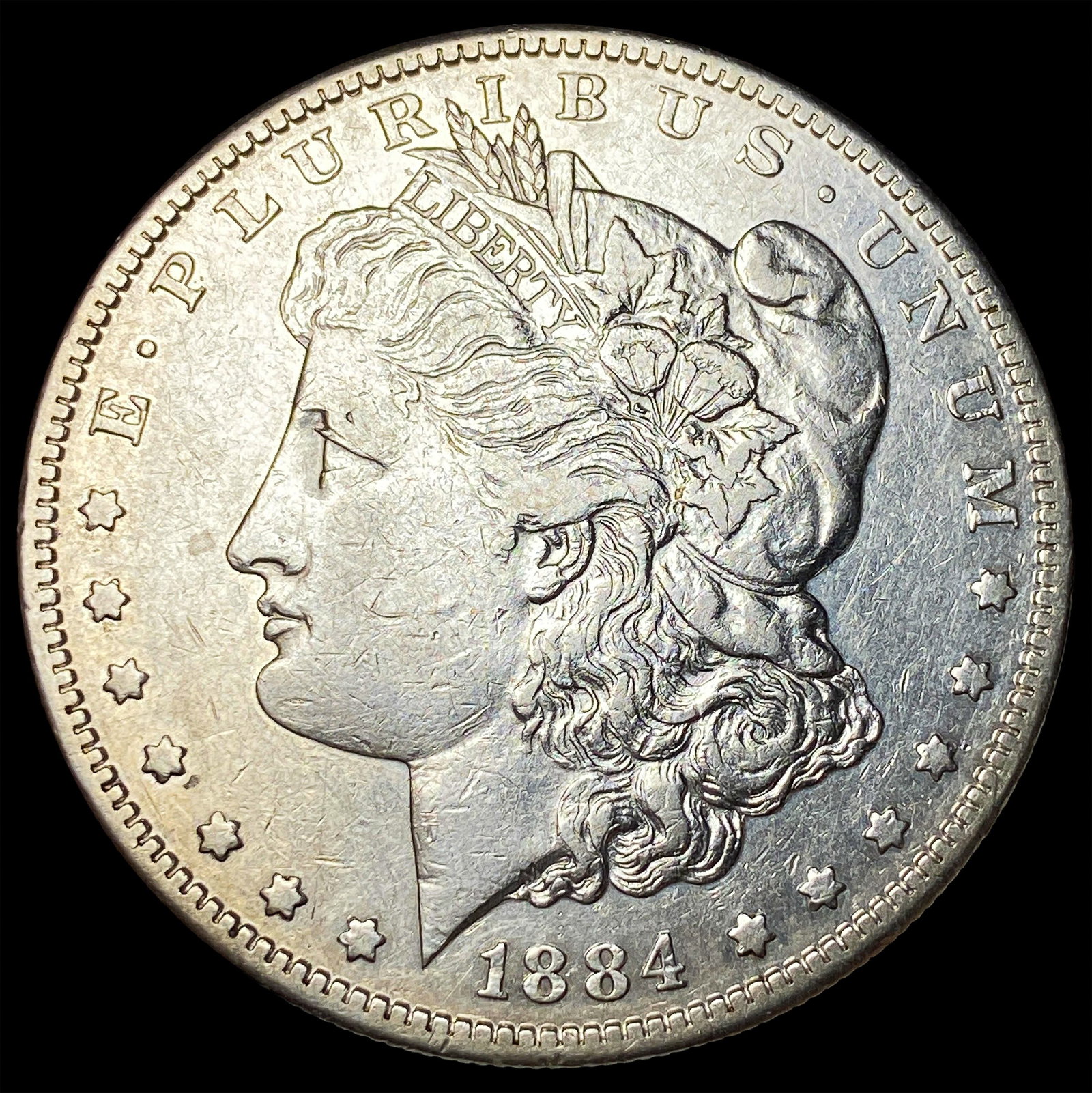1884-S Silver Morgan Dollar CLOSELY UNCIRCULATED: 1884-S Silver Morgan Dollar CLOSELY UNCIRCULATED
