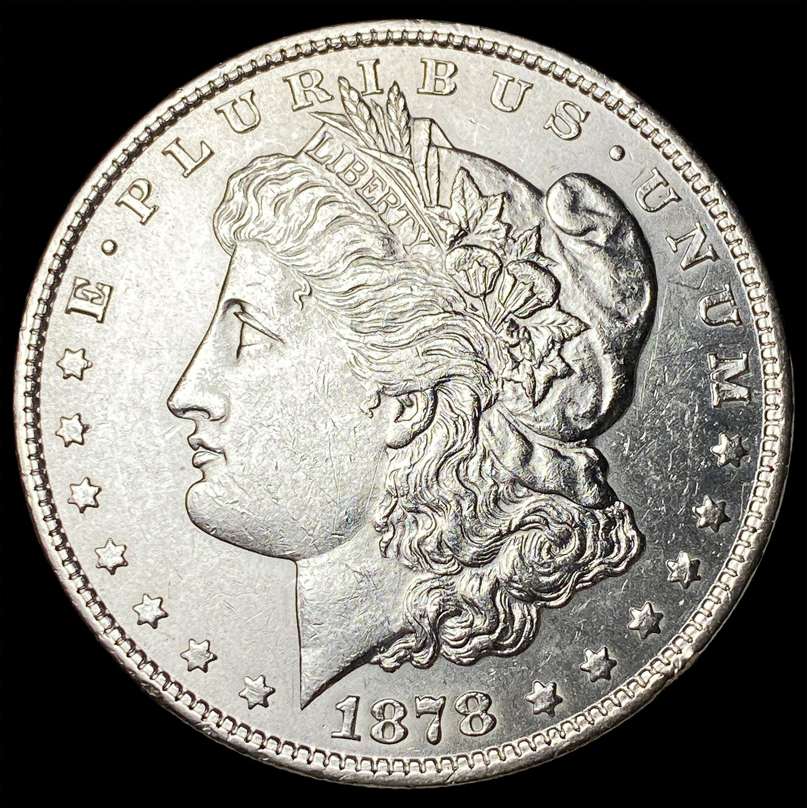 1878-S Silver Morgan Dollar CLOSELY UNCIRCULATED: 1878-S Silver Morgan Dollar CLOSELY UNCIRCULATED