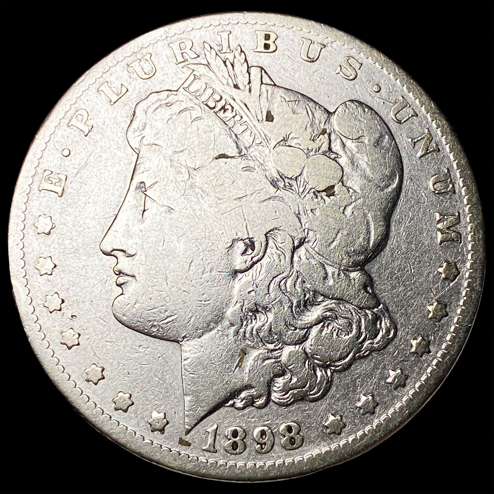 1898-S Silver Morgan Dollar NICELY CIRCULATED: 1898-S Silver Morgan Dollar NICELY CIRCULATED