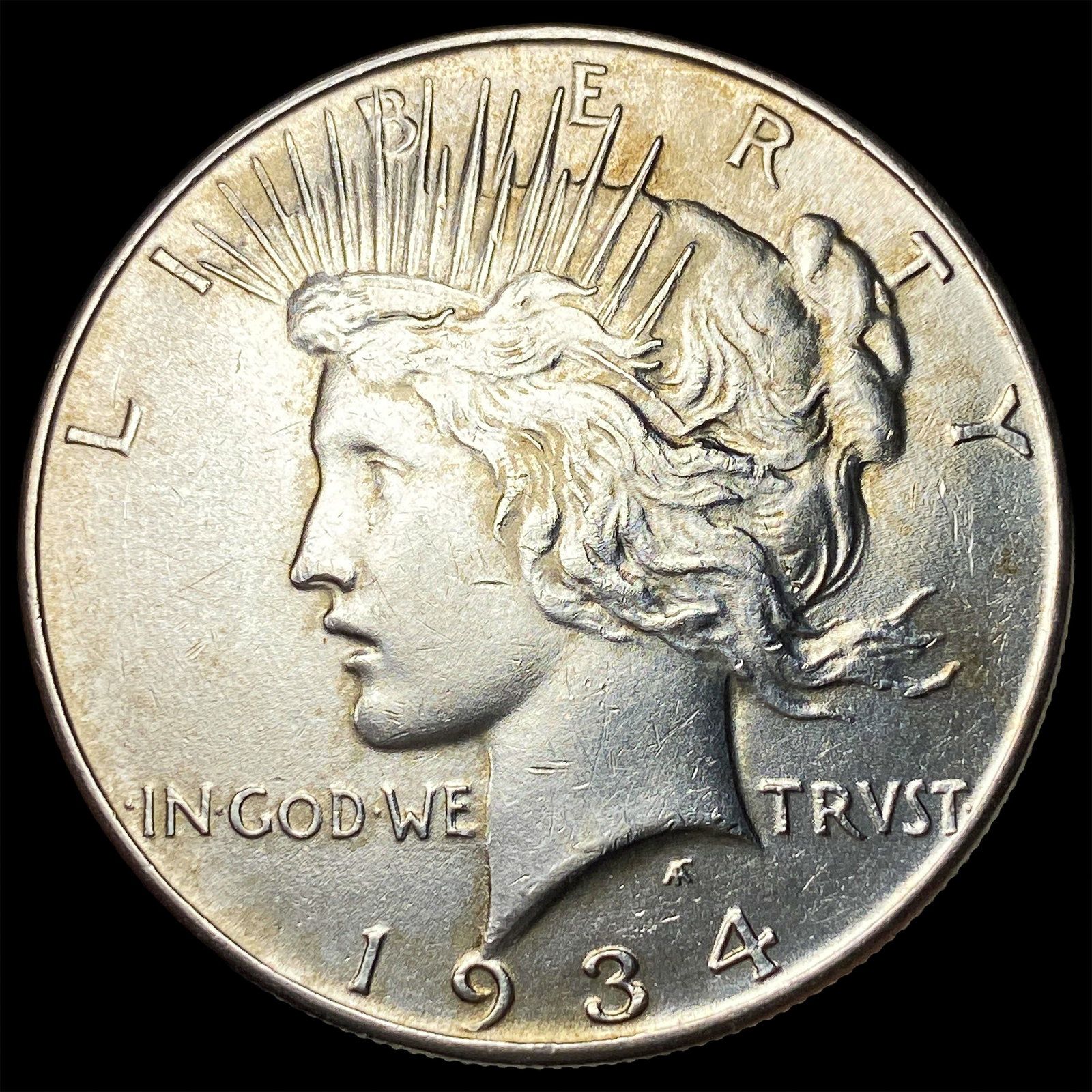 1934 Silver Peace Dollar CLOSELY UNCIRCULATED: 1934 Silver Peace Dollar CLOSELY UNCIRCULATED
