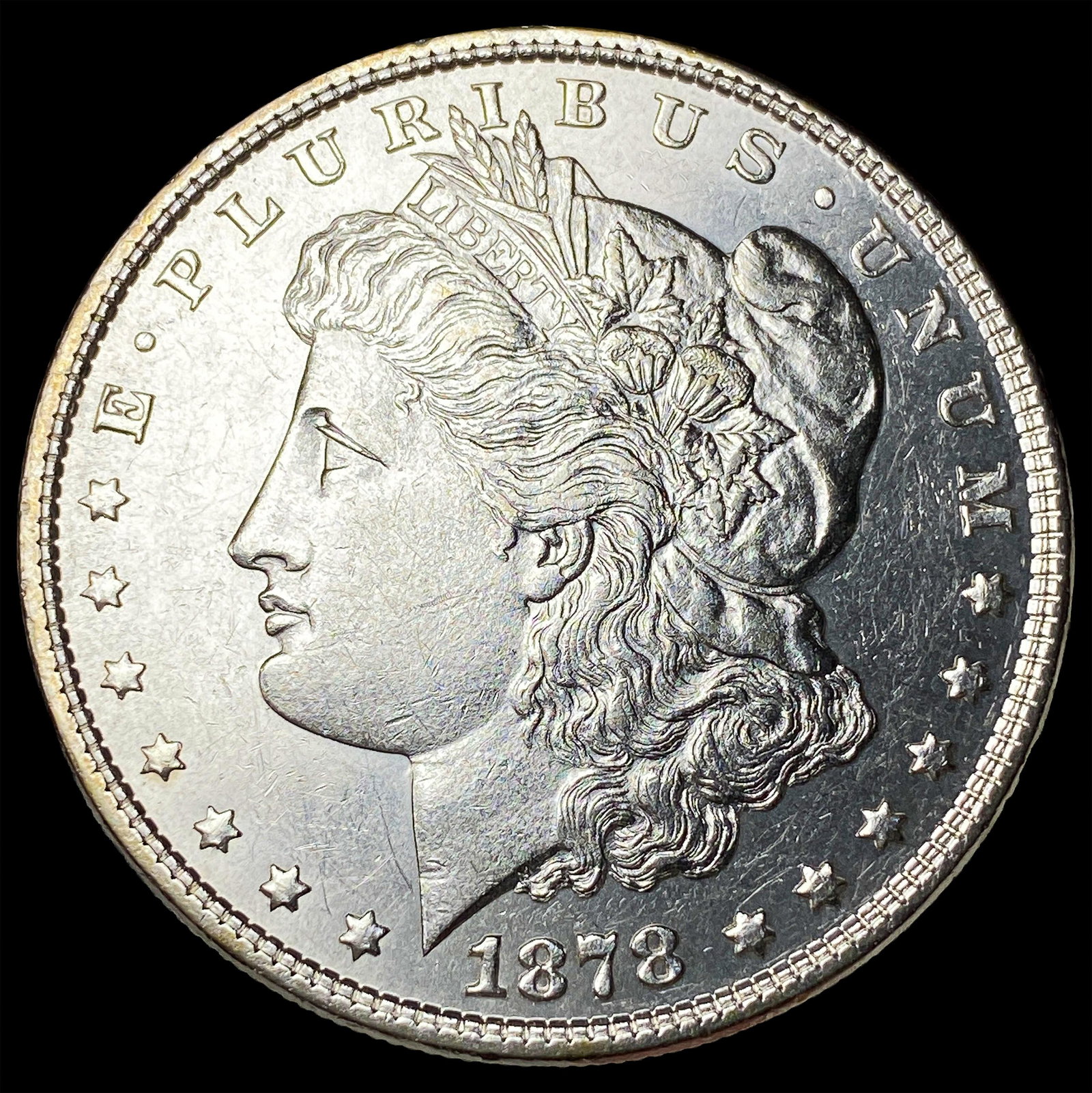 1878 Silver Morgan Dollar CLOSELY UNCIRCULATED: 1878 Silver Morgan Dollar CLOSELY UNCIRCULATED