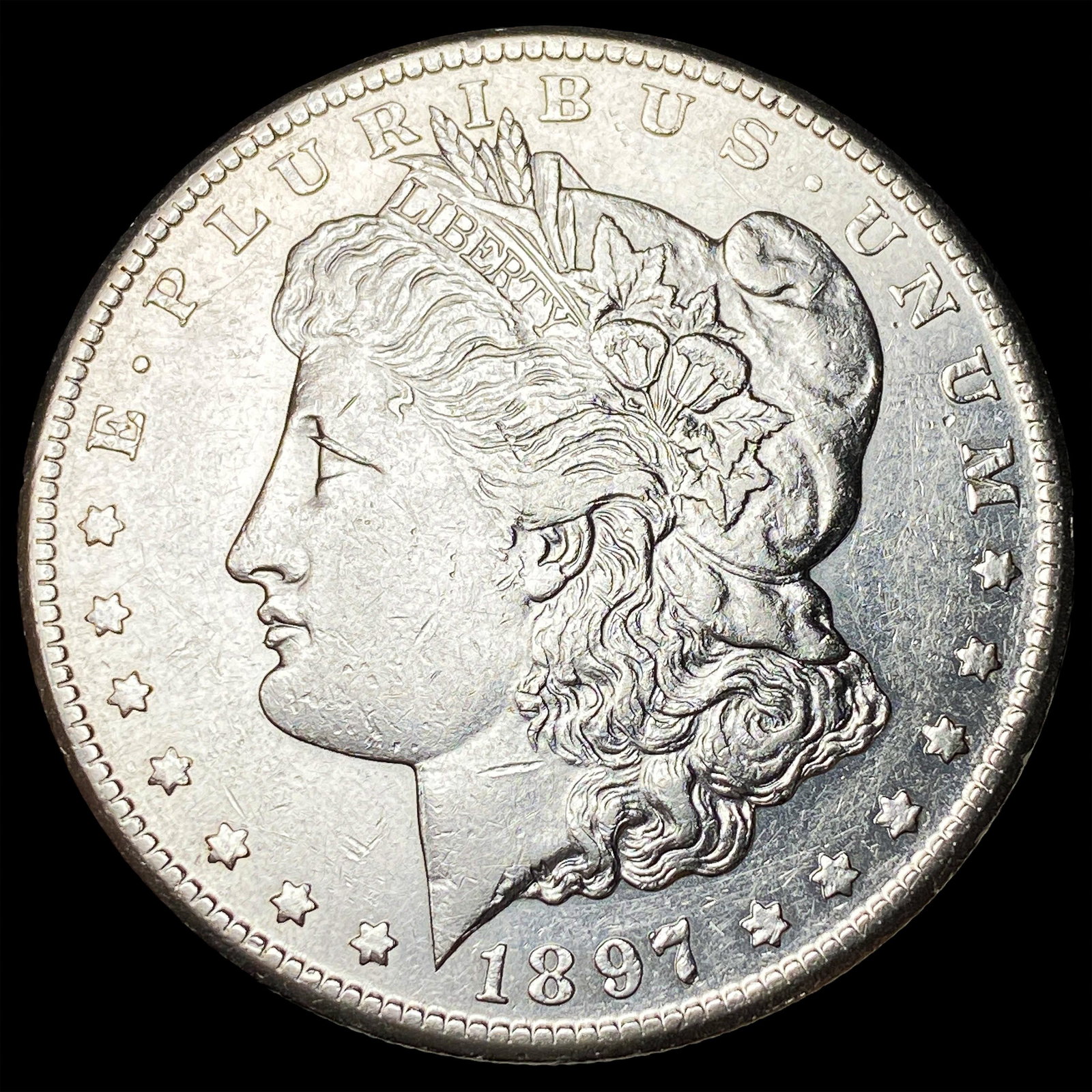 1897 Morgan Silver Dollar CLOSELY UNCIRCULATED: 1897 Morgan Silver Dollar CLOSELY UNCIRCULATED