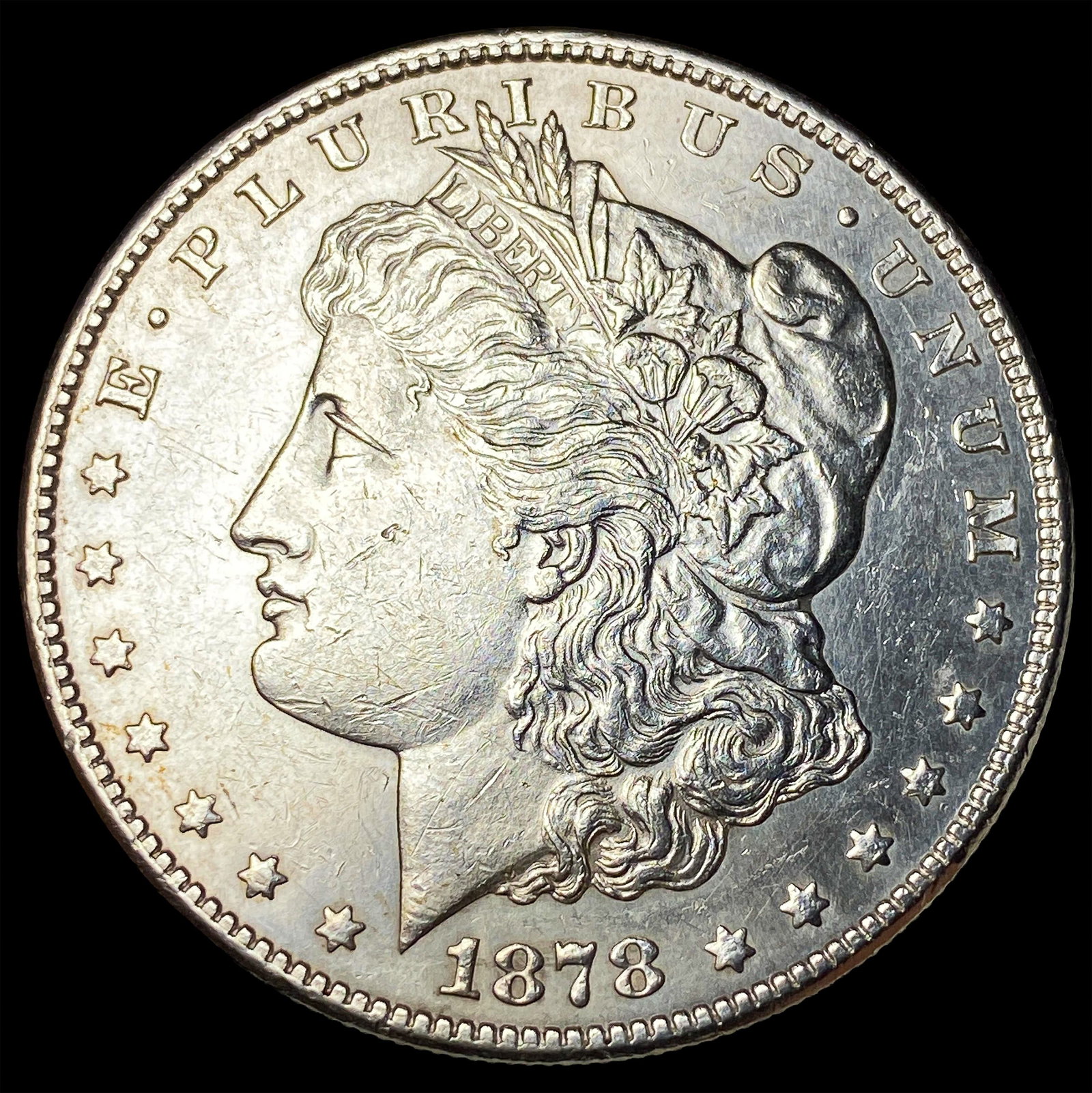 1878-S Silver Morgan Dollar CLOSELY UNCIRCULATED: 1878-S Silver Morgan Dollar CLOSELY UNCIRCULATED
