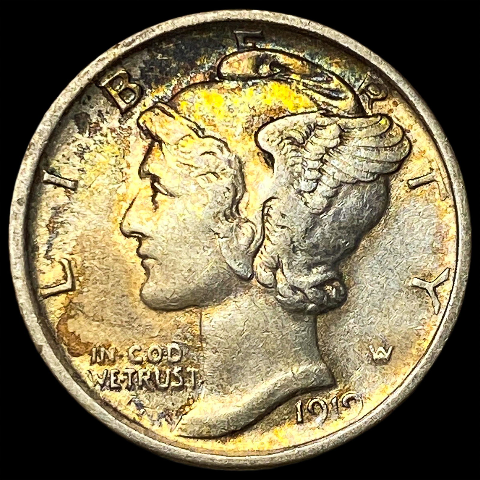 1919 Mercury Dime CLOSELY UNCIRCULATED: 1919 Mercury Dime CLOSELY UNCIRCULATED