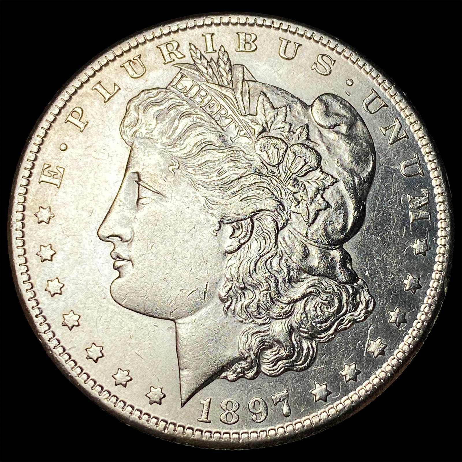 1897-S Silver Morgan Dollar CLOSELY UNCIRCULATED: 1897-S Silver Morgan Dollar CLOSELY UNCIRCULATED