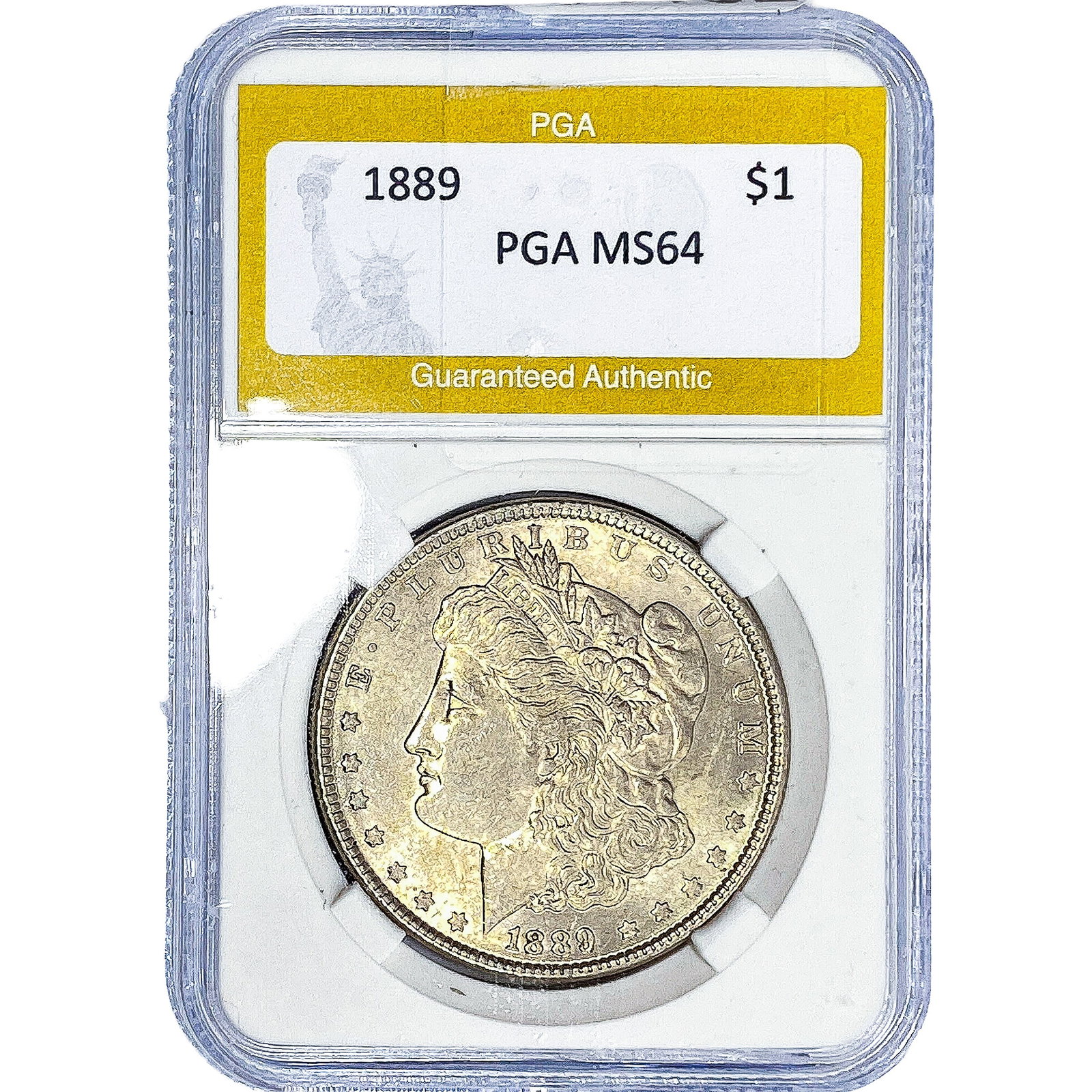 1889 Morgan Silver Dollar PGA MS64: 1889 Morgan Silver Dollar PGA MS64