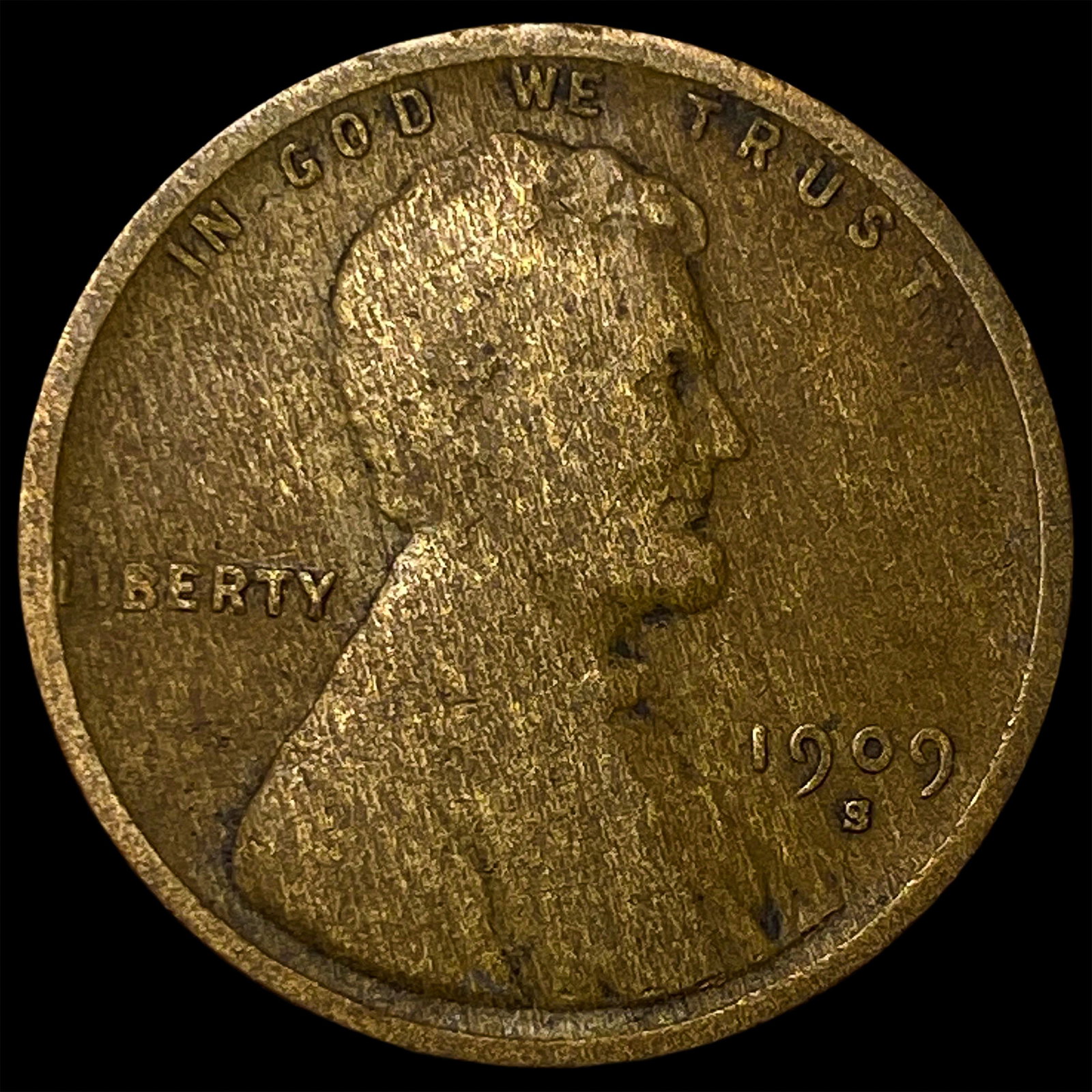 1909-S Lincoln Wheat Cent LIGHTLY CIRCULATED: 1909-S Lincoln Wheat Cent LIGHTLY CIRCULATED
